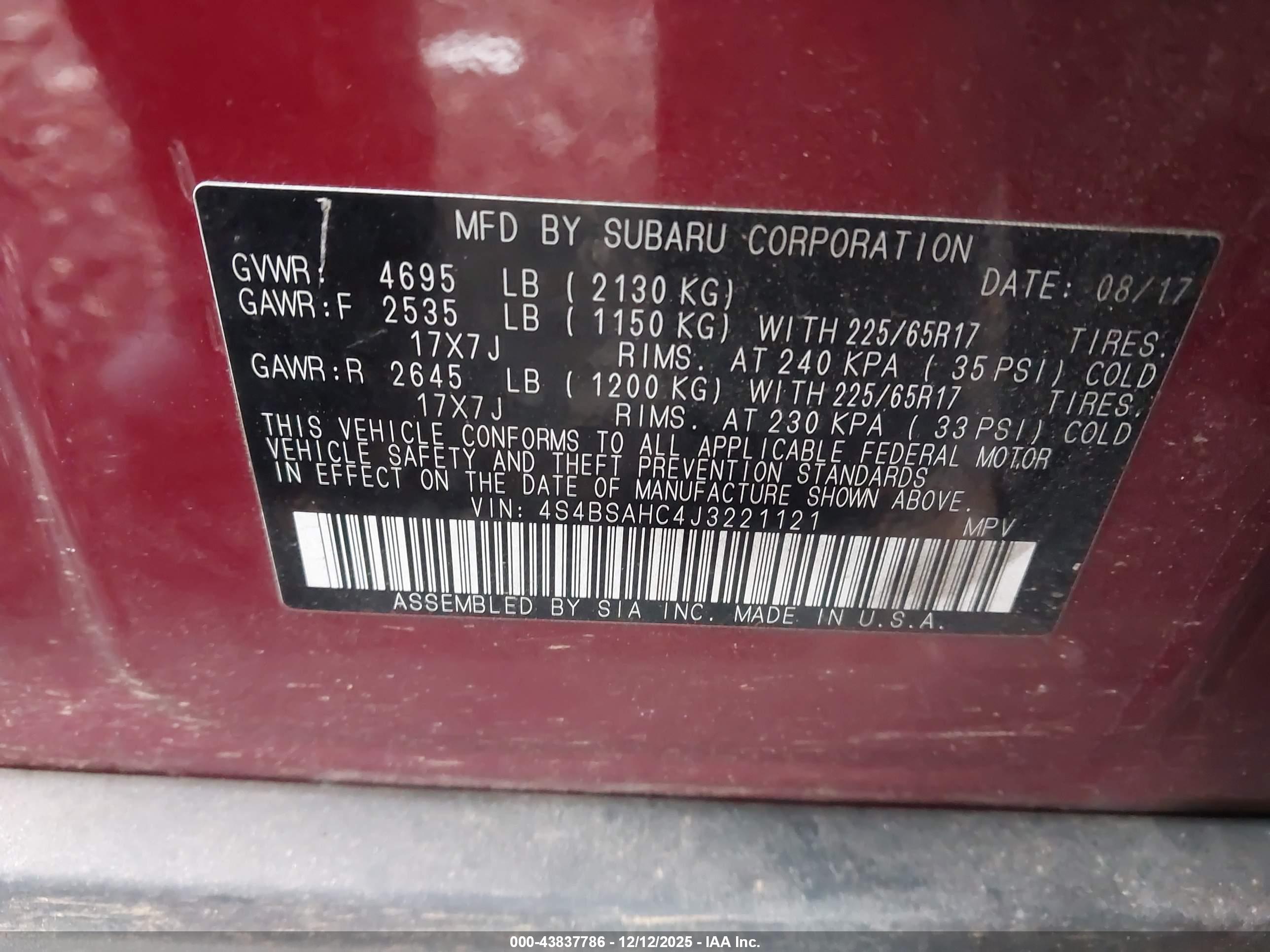 SUBARU OUTBACK image 9