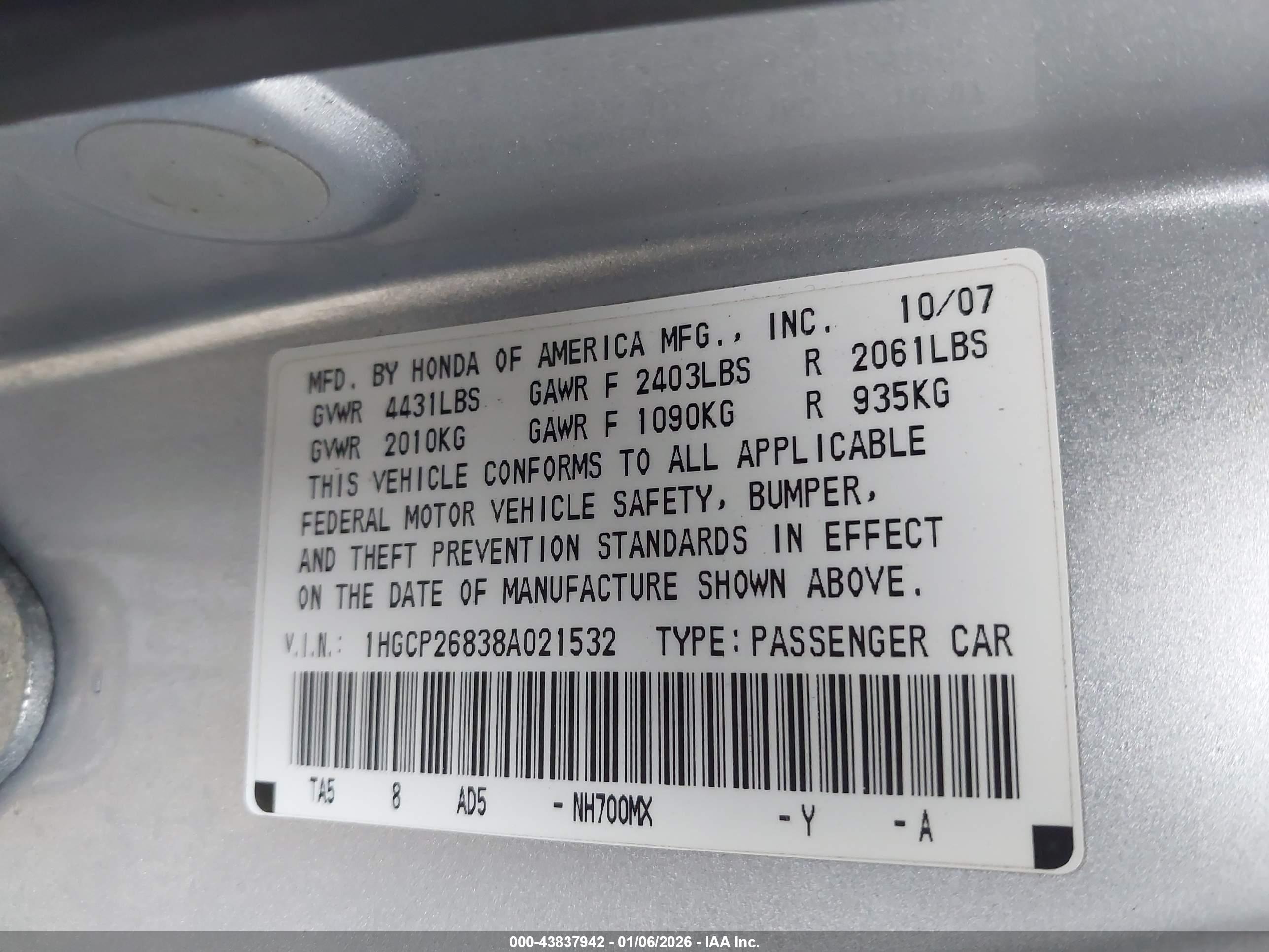 HONDA ACCORD image 9