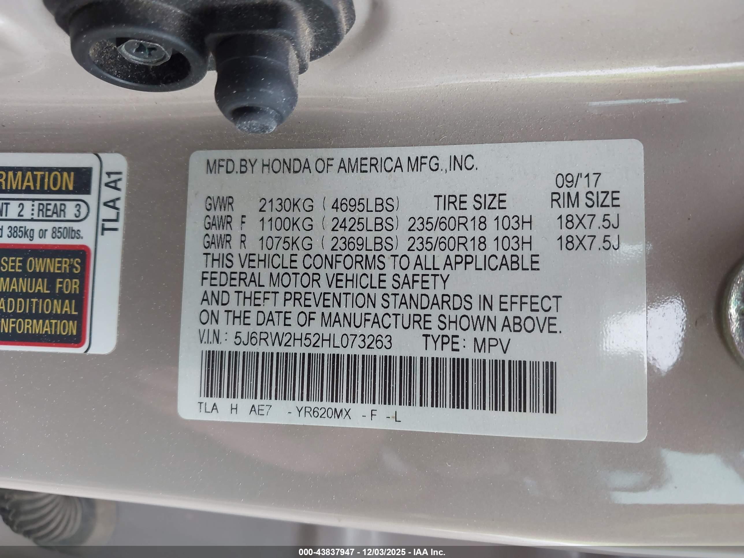 HONDA CR-V image 9