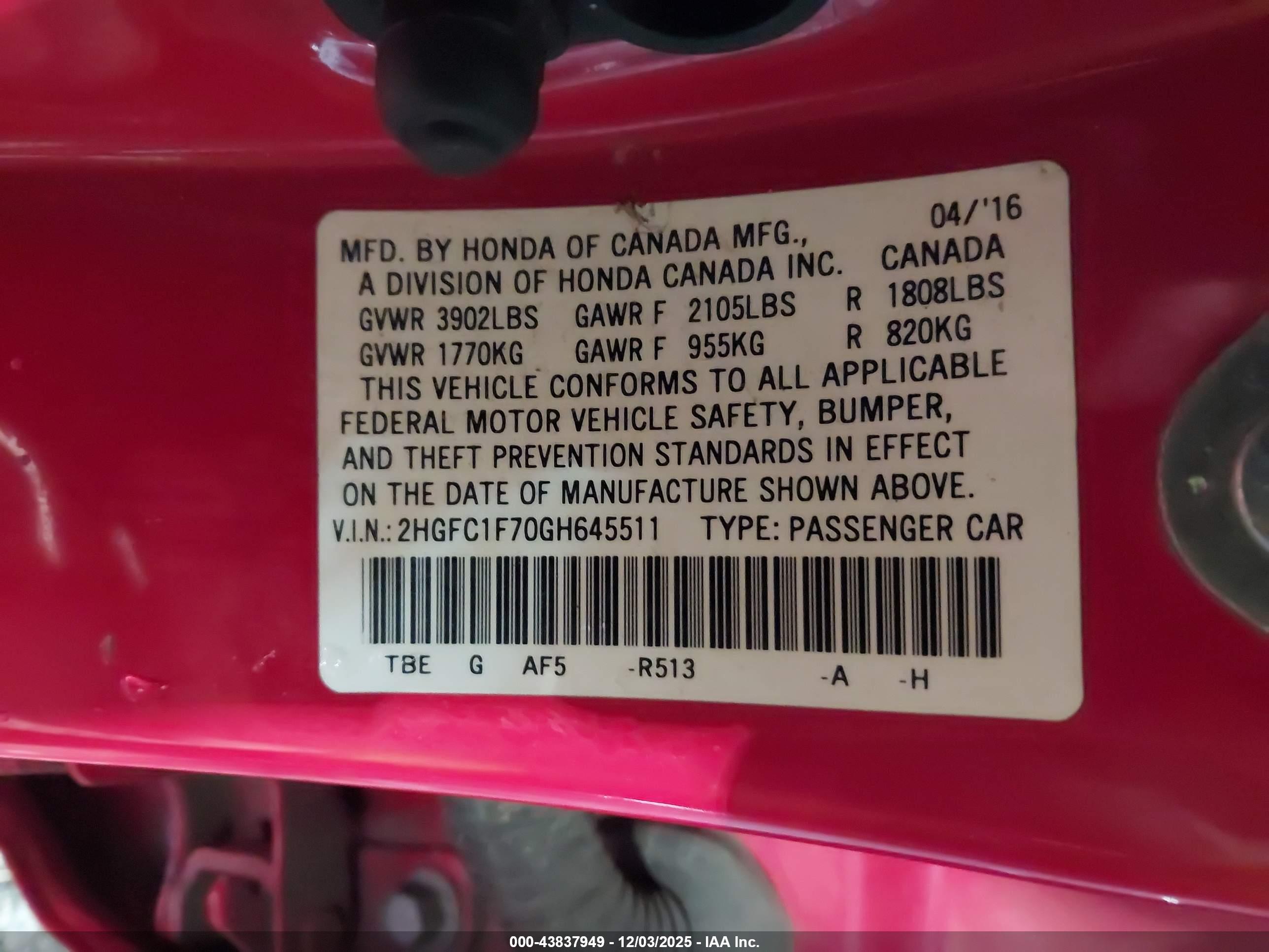 HONDA CIVIC image 9