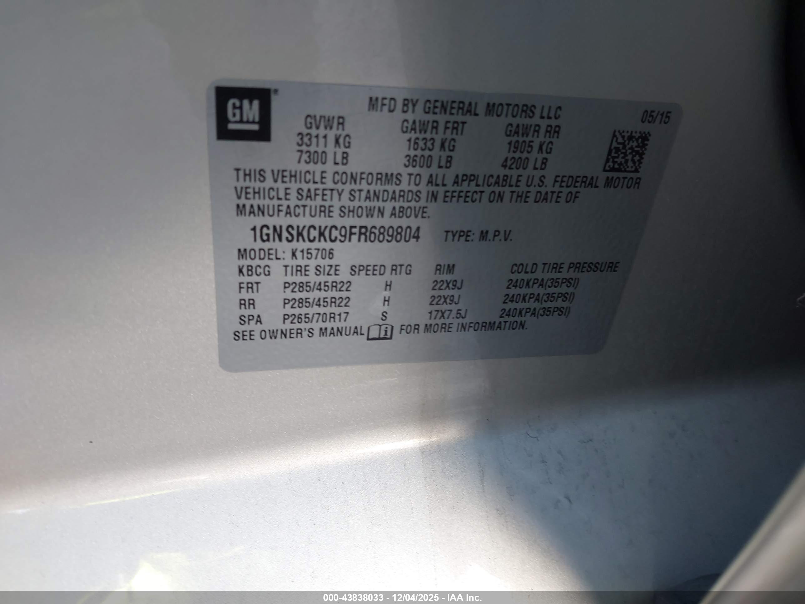 CHEVROLET TAHOE image 9