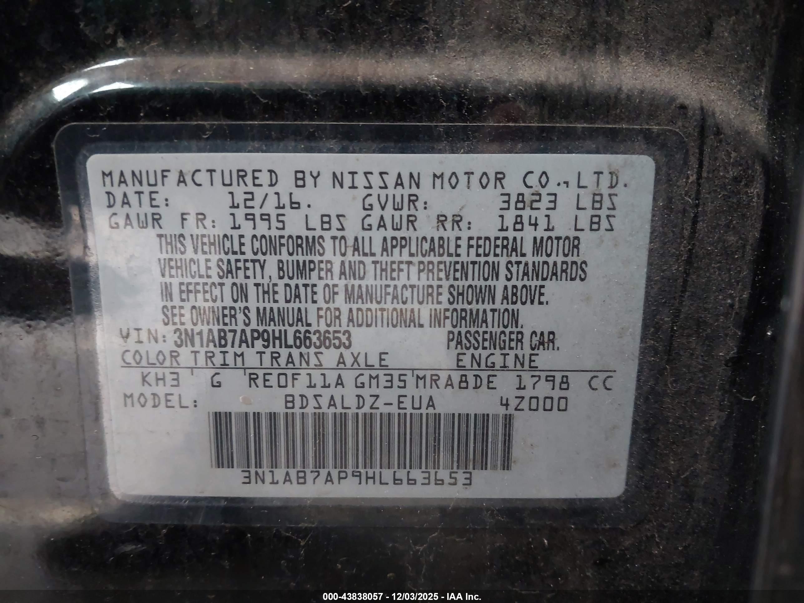 NISSAN SENTRA image 9