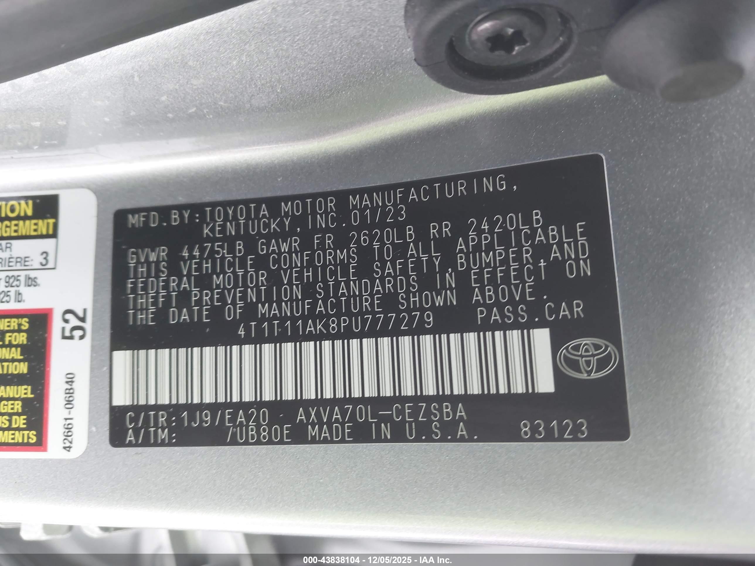 TOYOTA CAMRY image 9