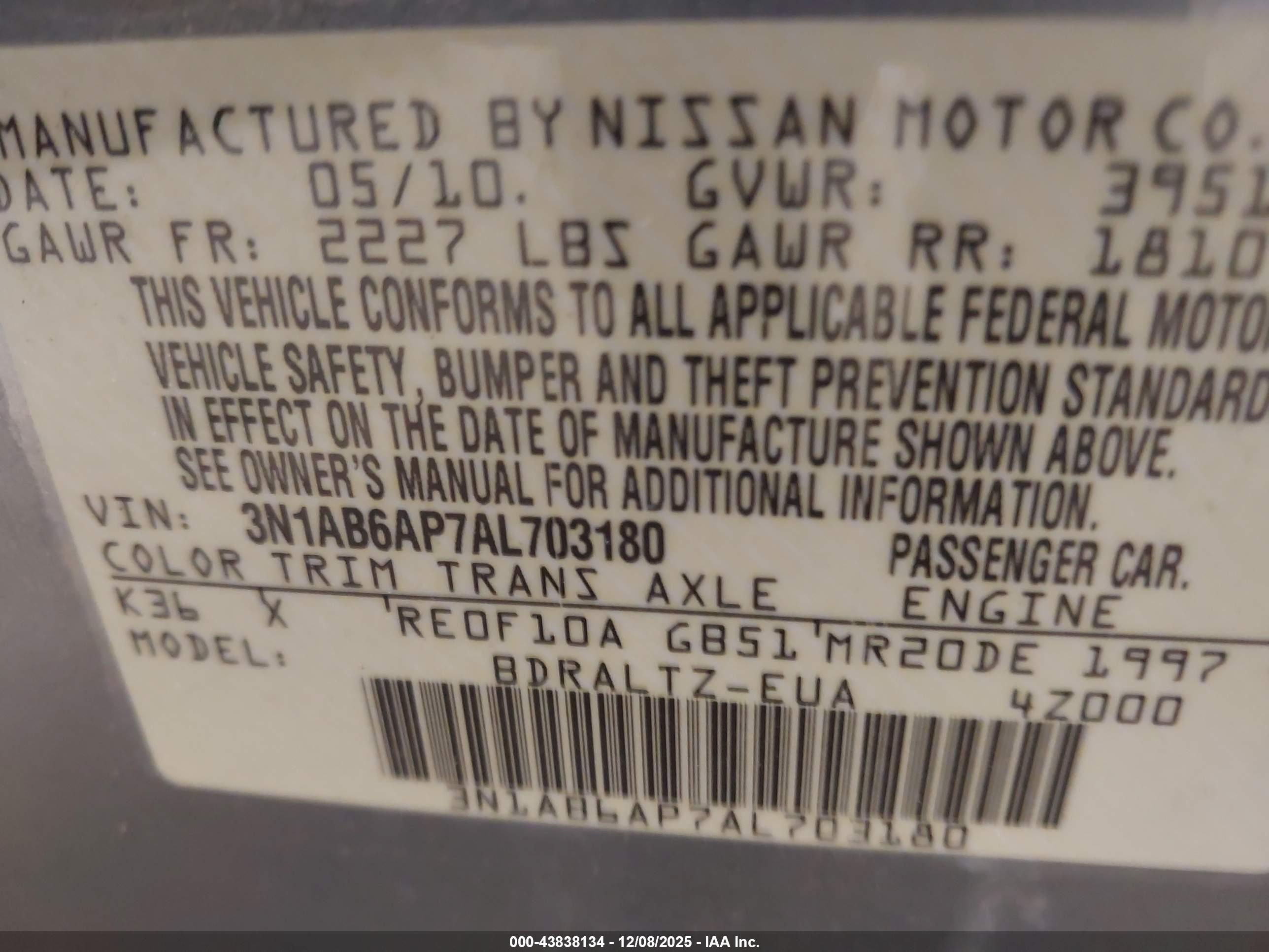 NISSAN SENTRA image 9