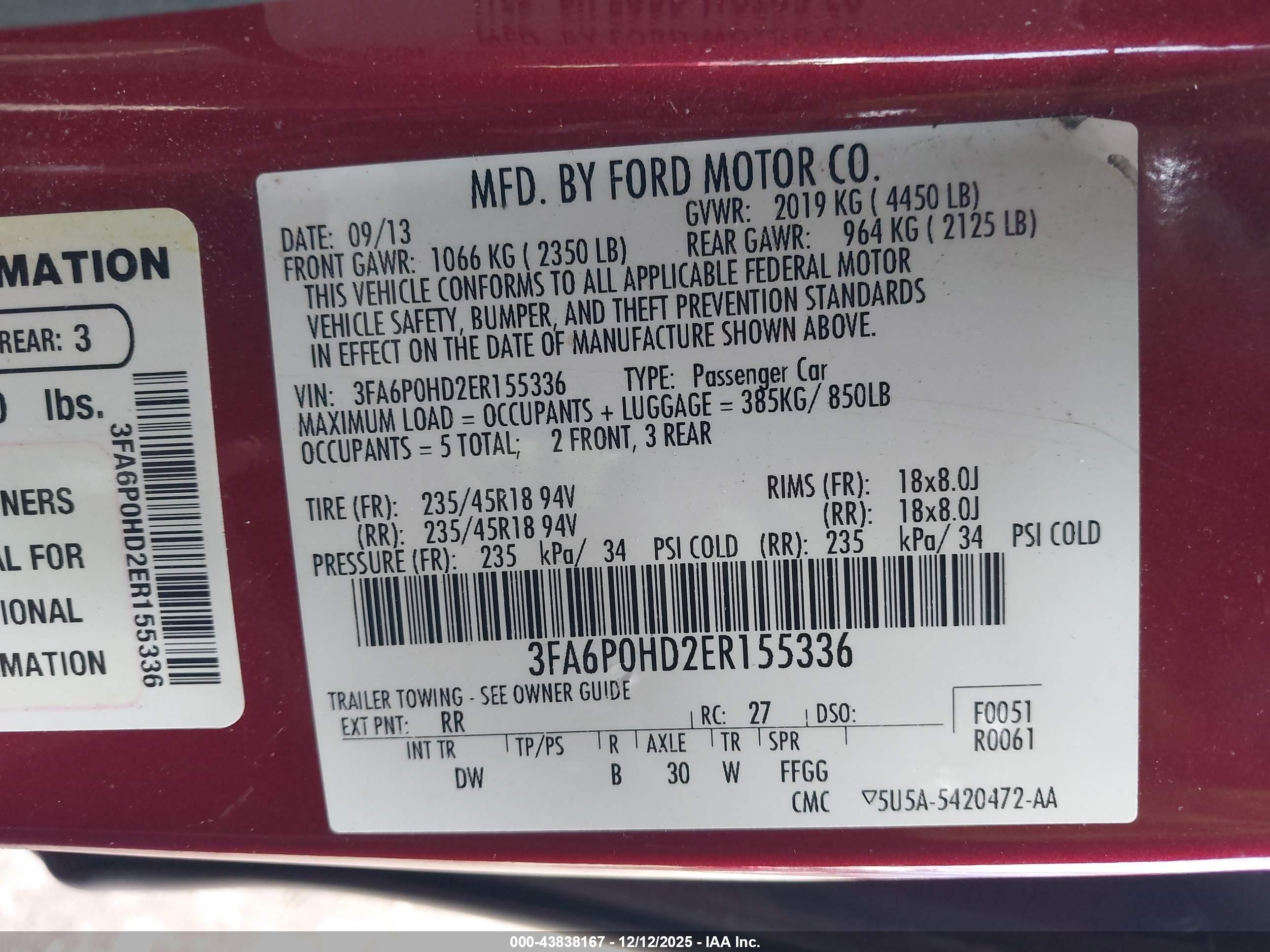 FORD FUSION image 9