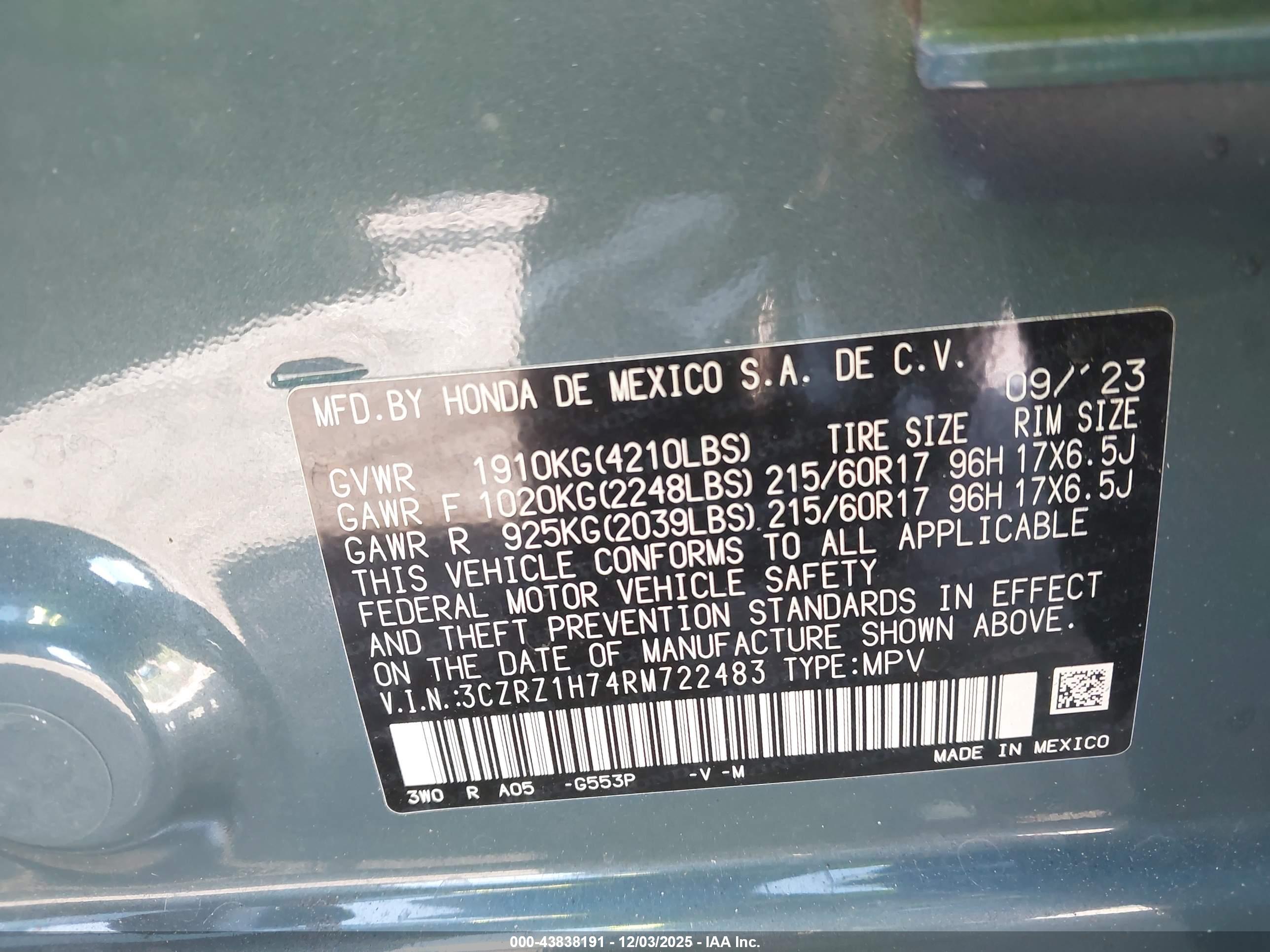 HONDA HR-V image 9