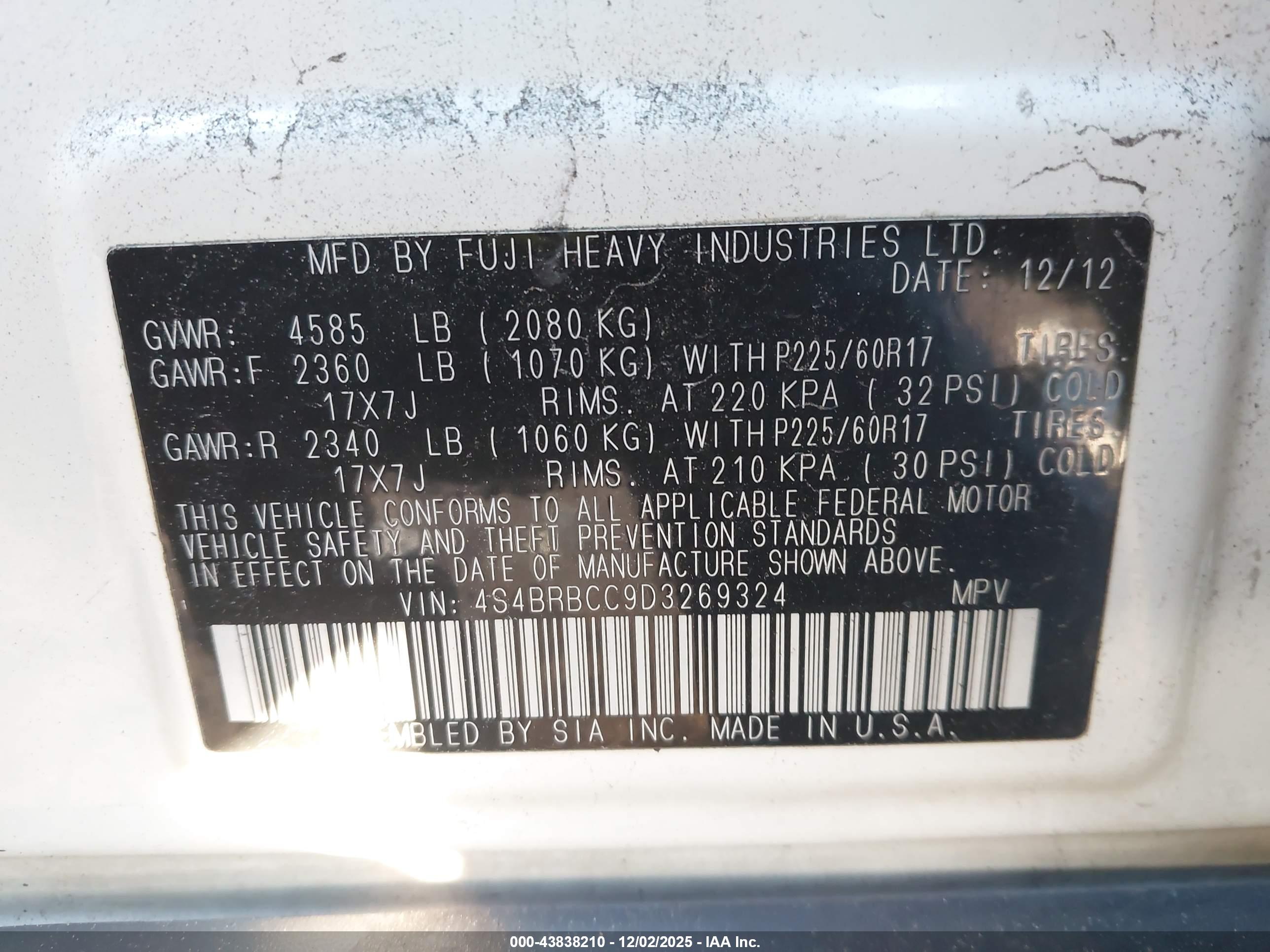 SUBARU OUTBACK image 9