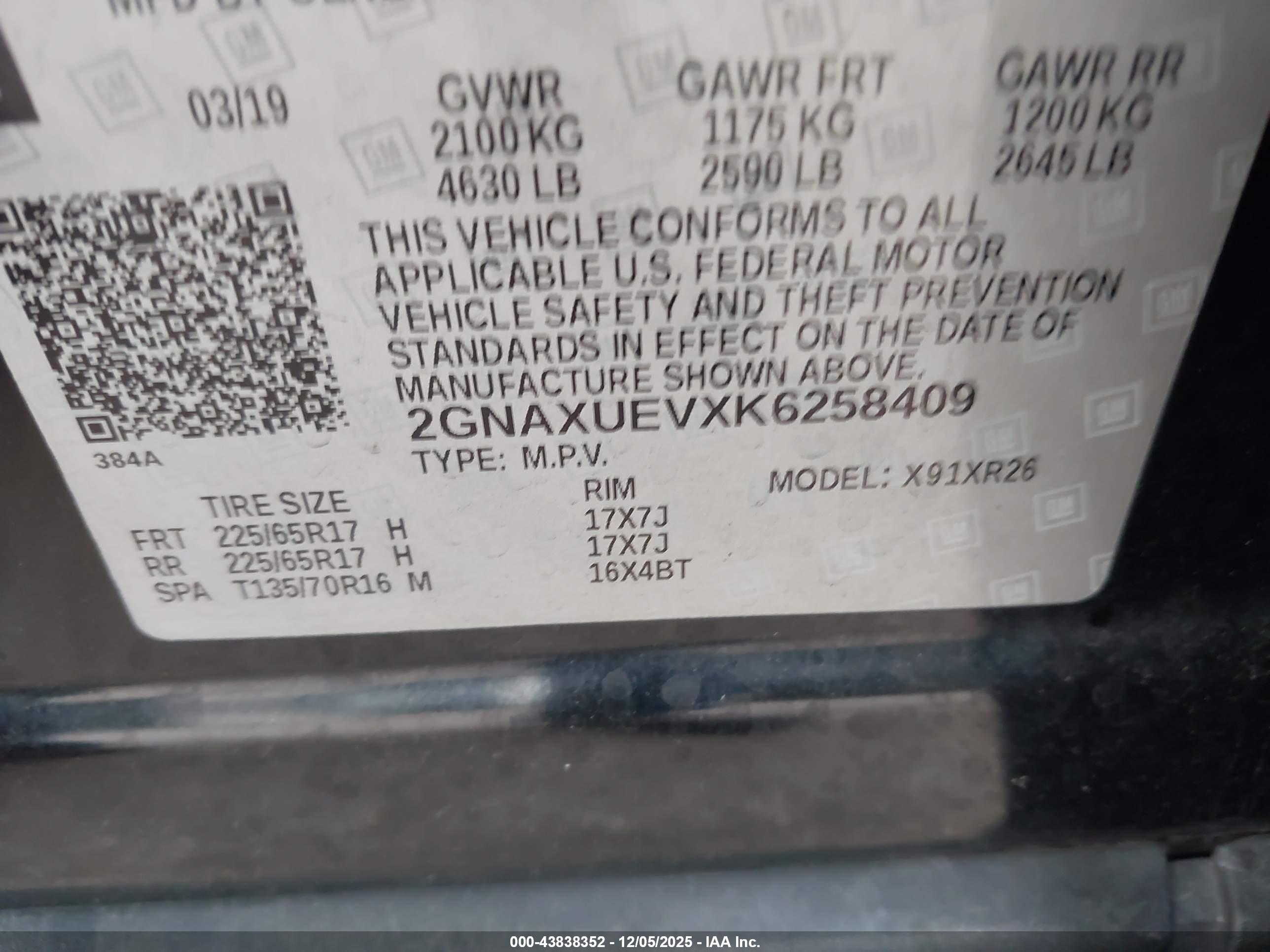 CHEVROLET EQUINOX image 9