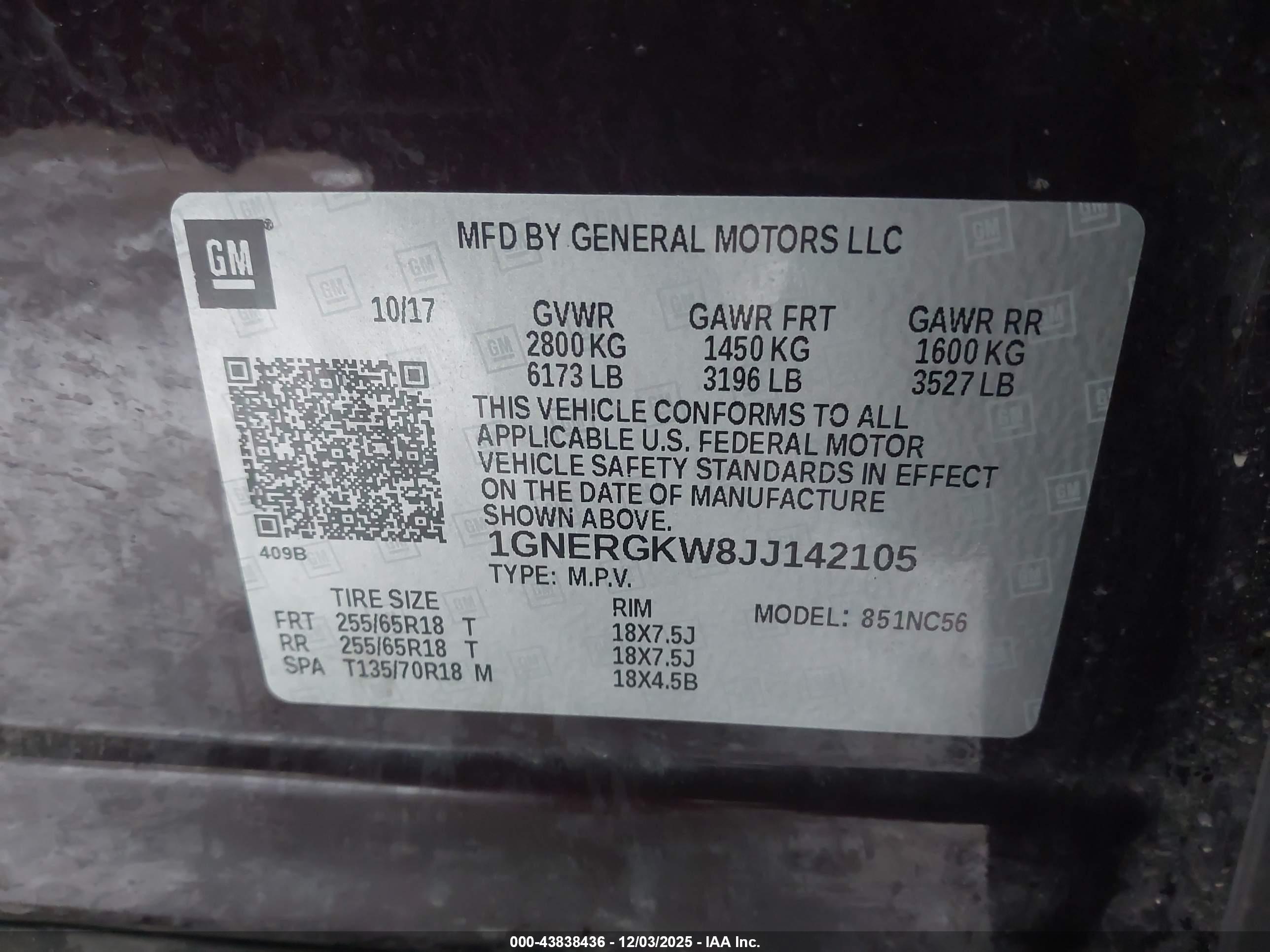 CHEVROLET TRAVERSE image 9