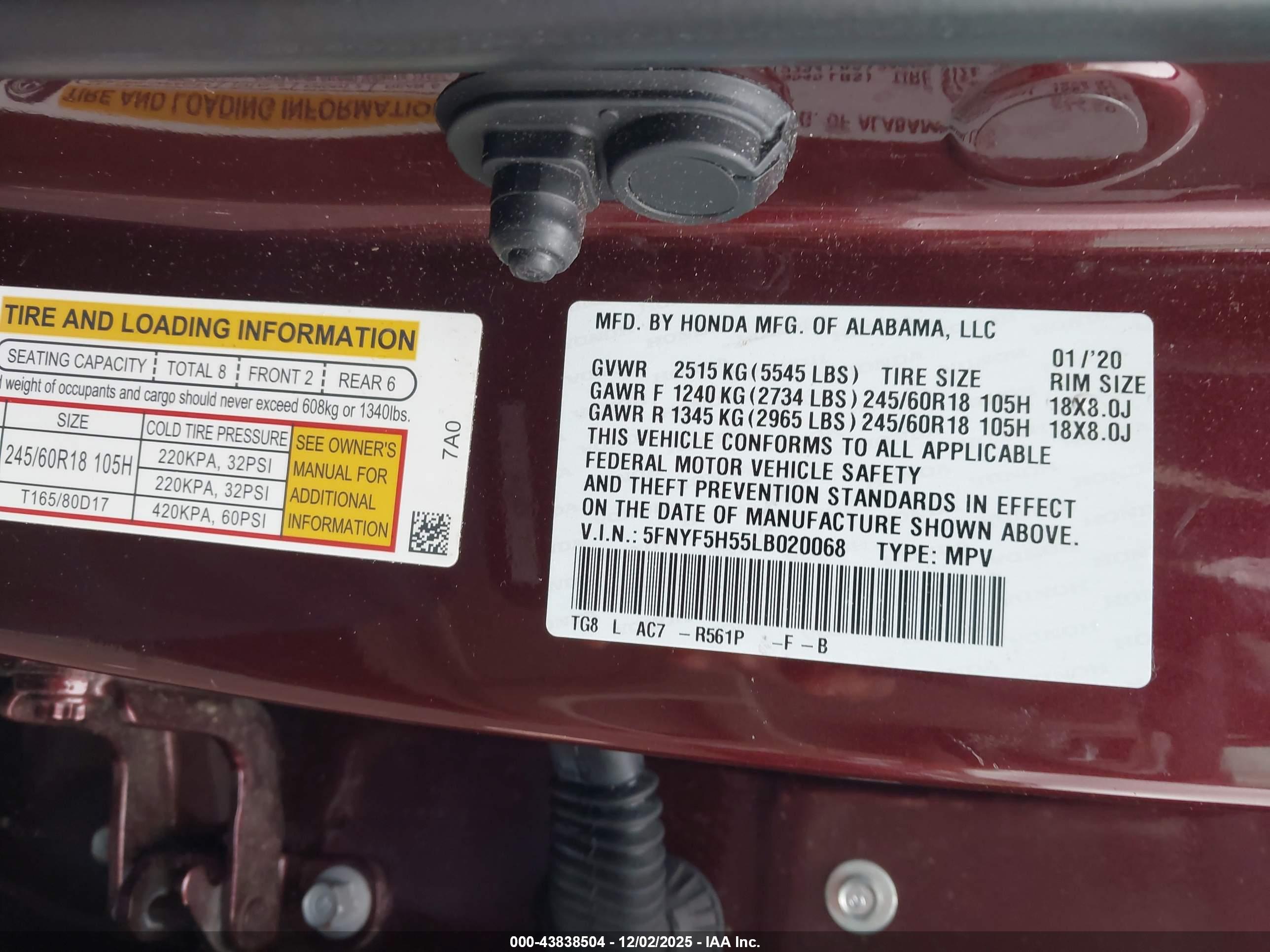 HONDA PILOT image 9