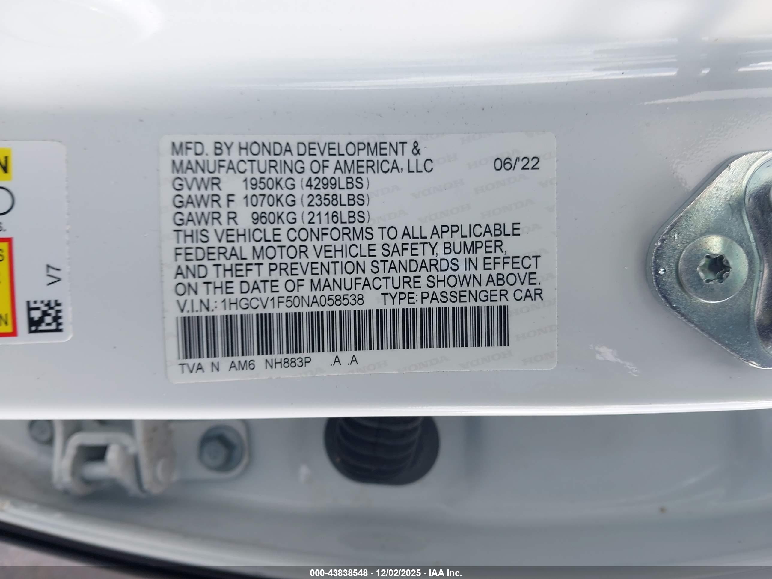 HONDA ACCORD image 9