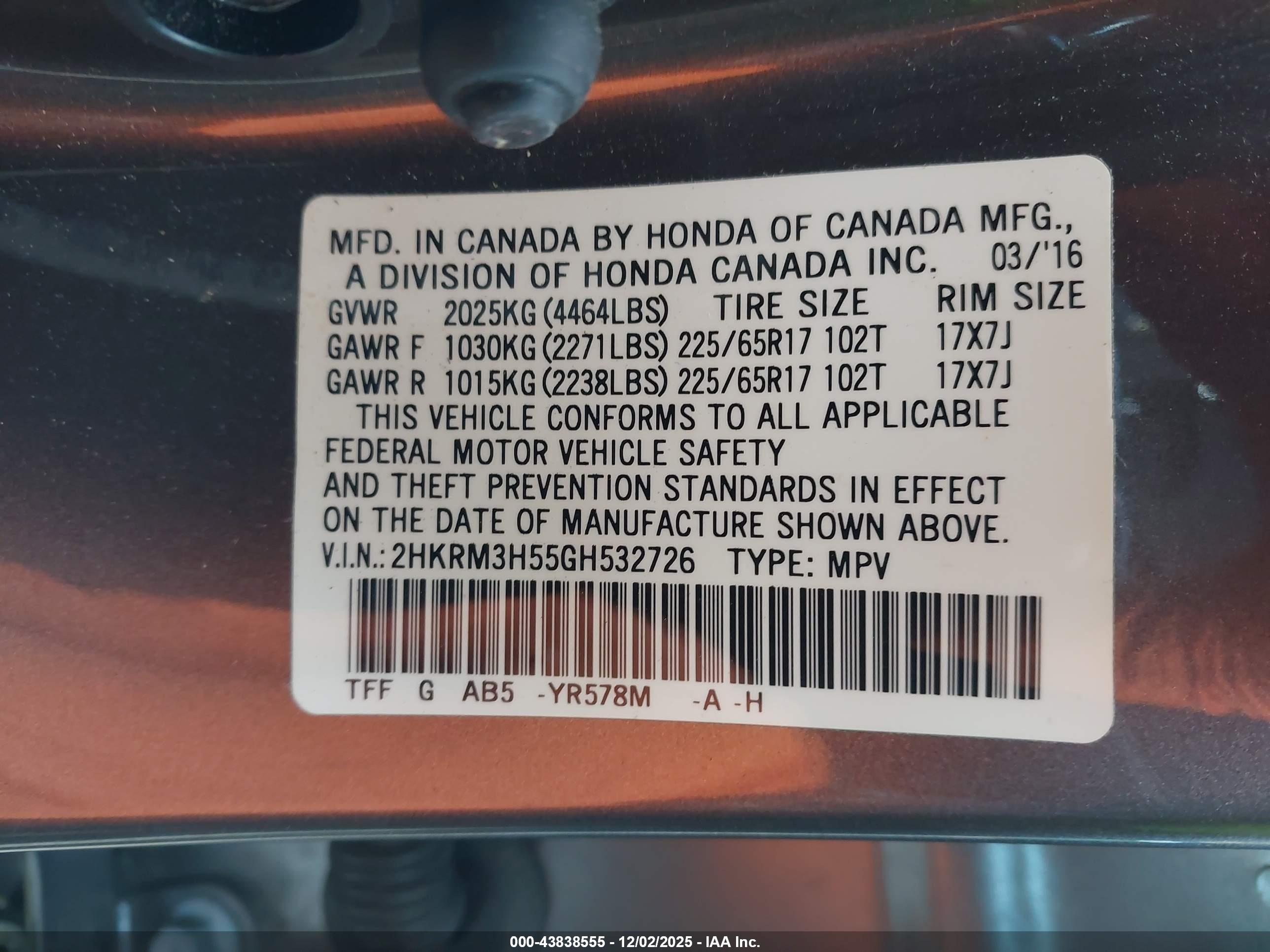 HONDA CR-V image 9