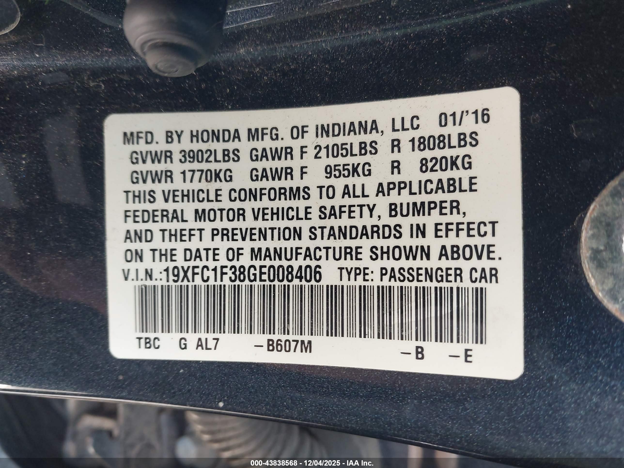 HONDA CIVIC image 9