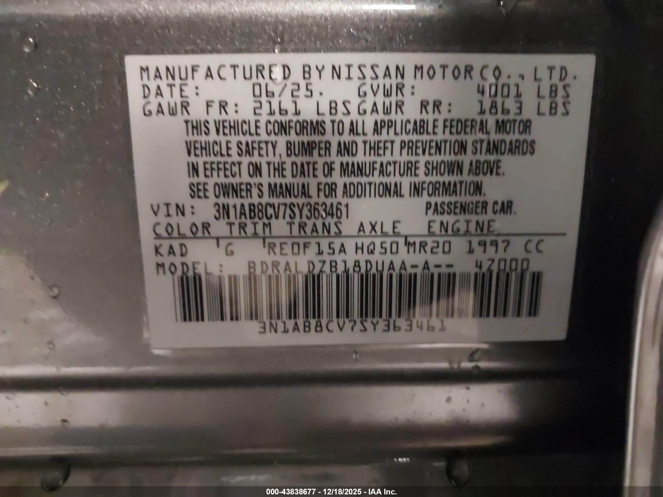 NISSAN SENTRA image 9