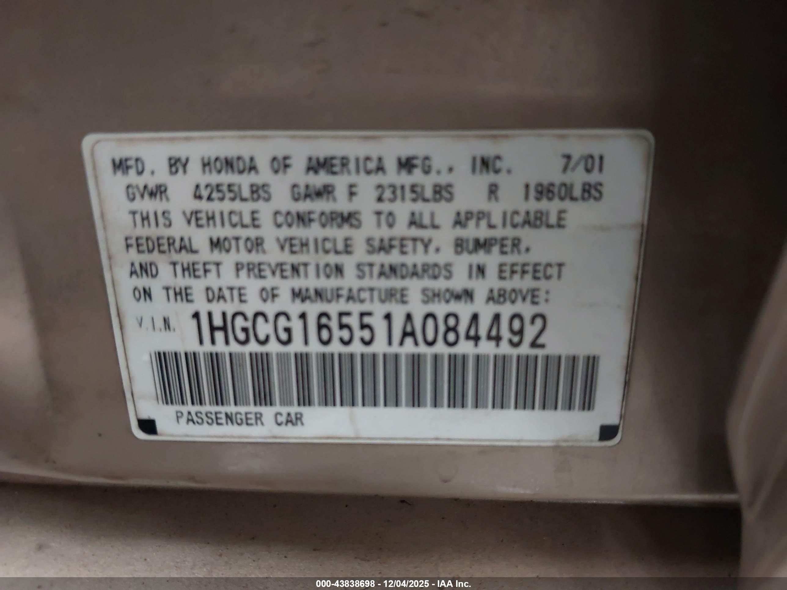 HONDA ACCORD image 9