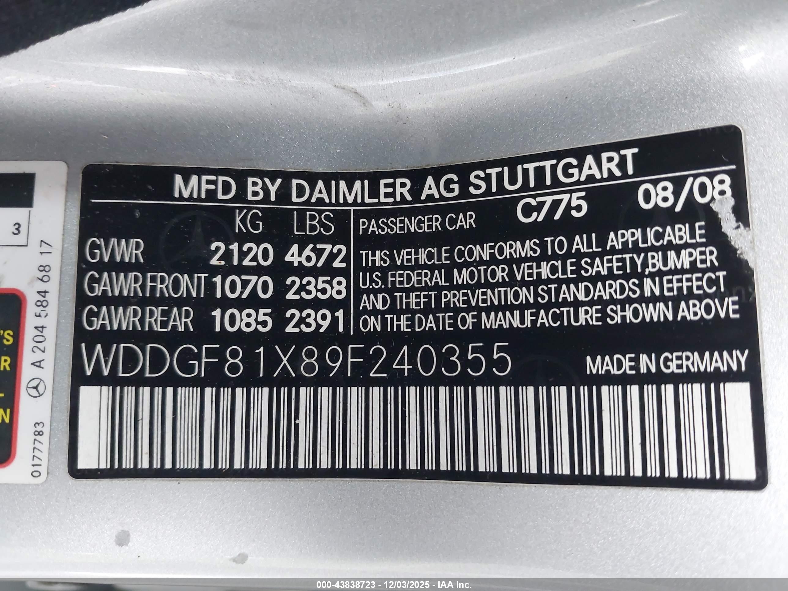 MERCEDES-BENZ C image 9