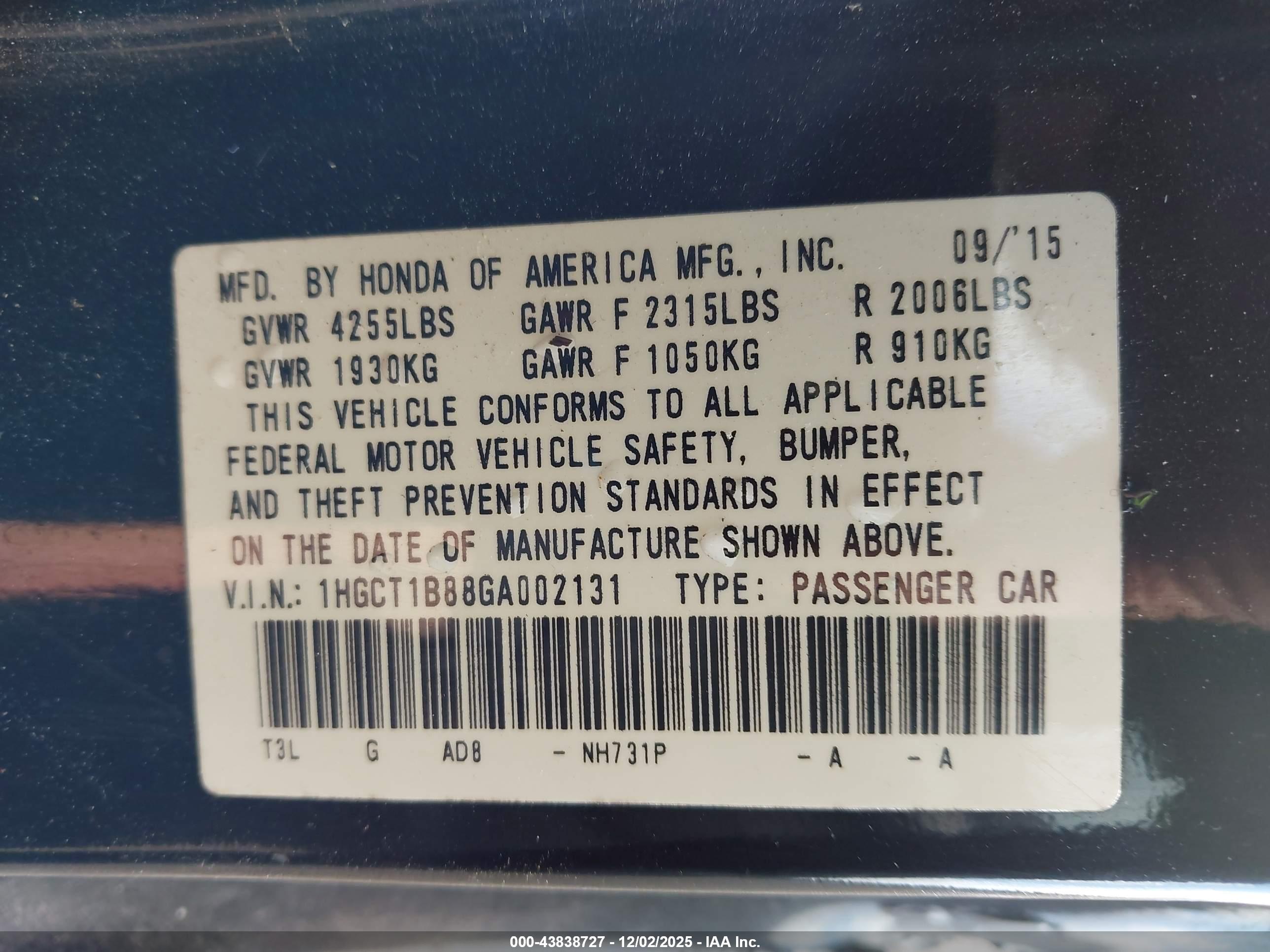 HONDA ACCORD image 9