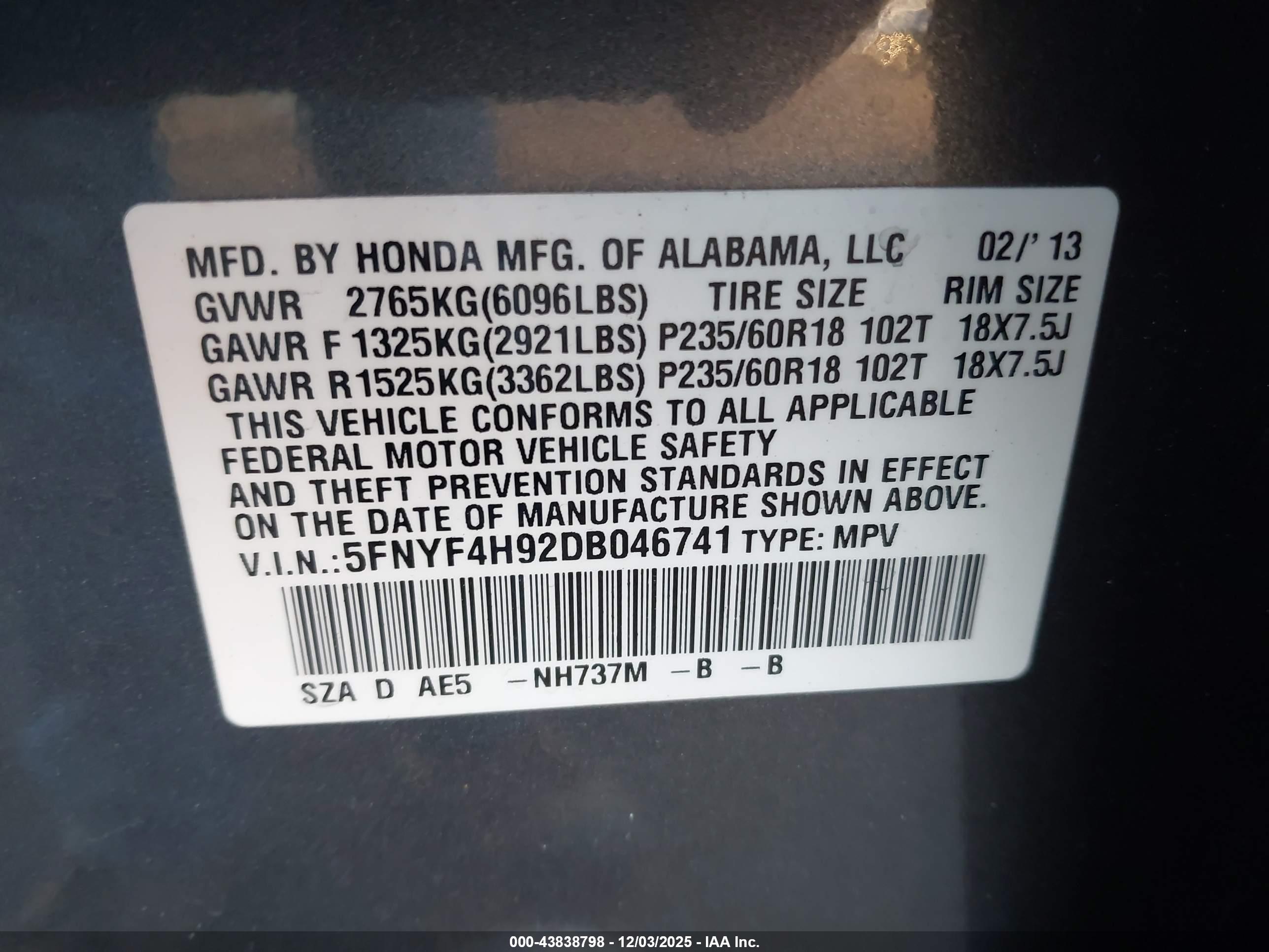 HONDA PILOT image 9