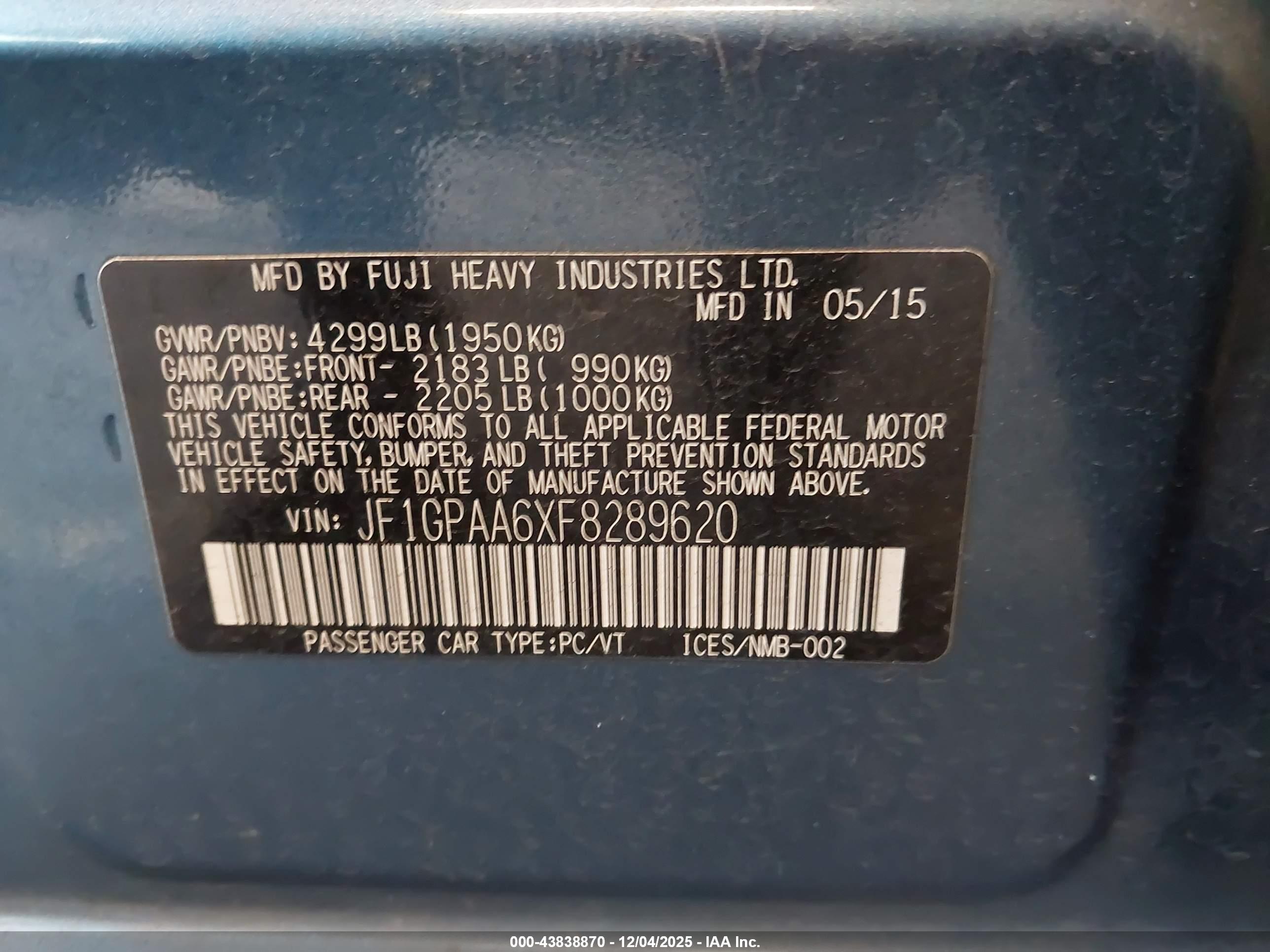 SUBARU IMPREZA image 9