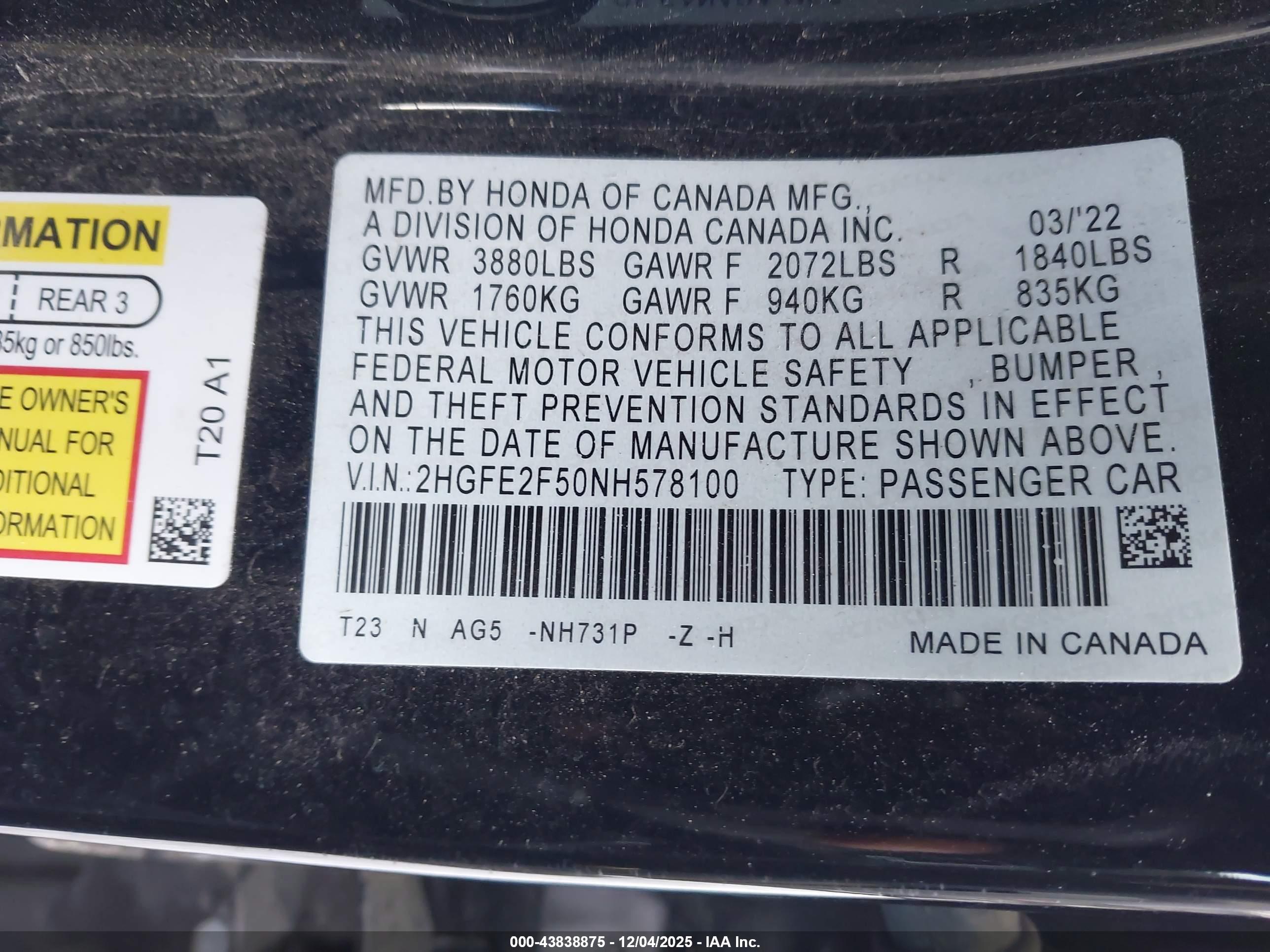 HONDA CIVIC image 9