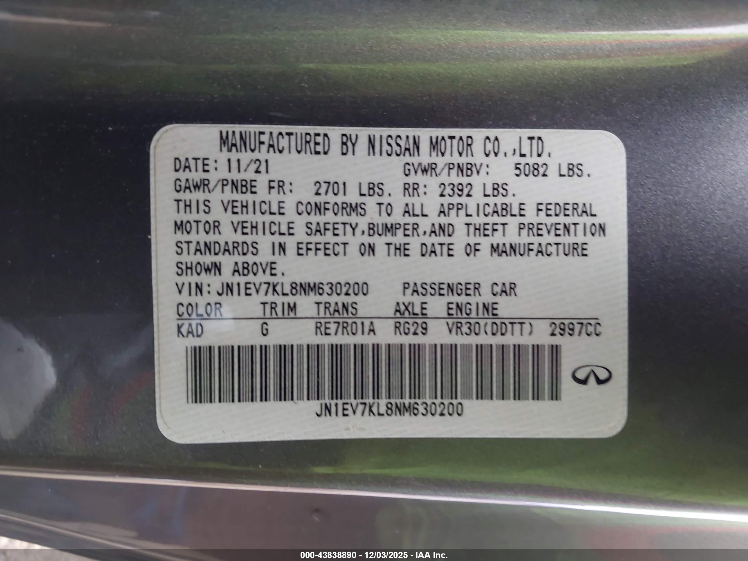 INFINITI Q60 image 9