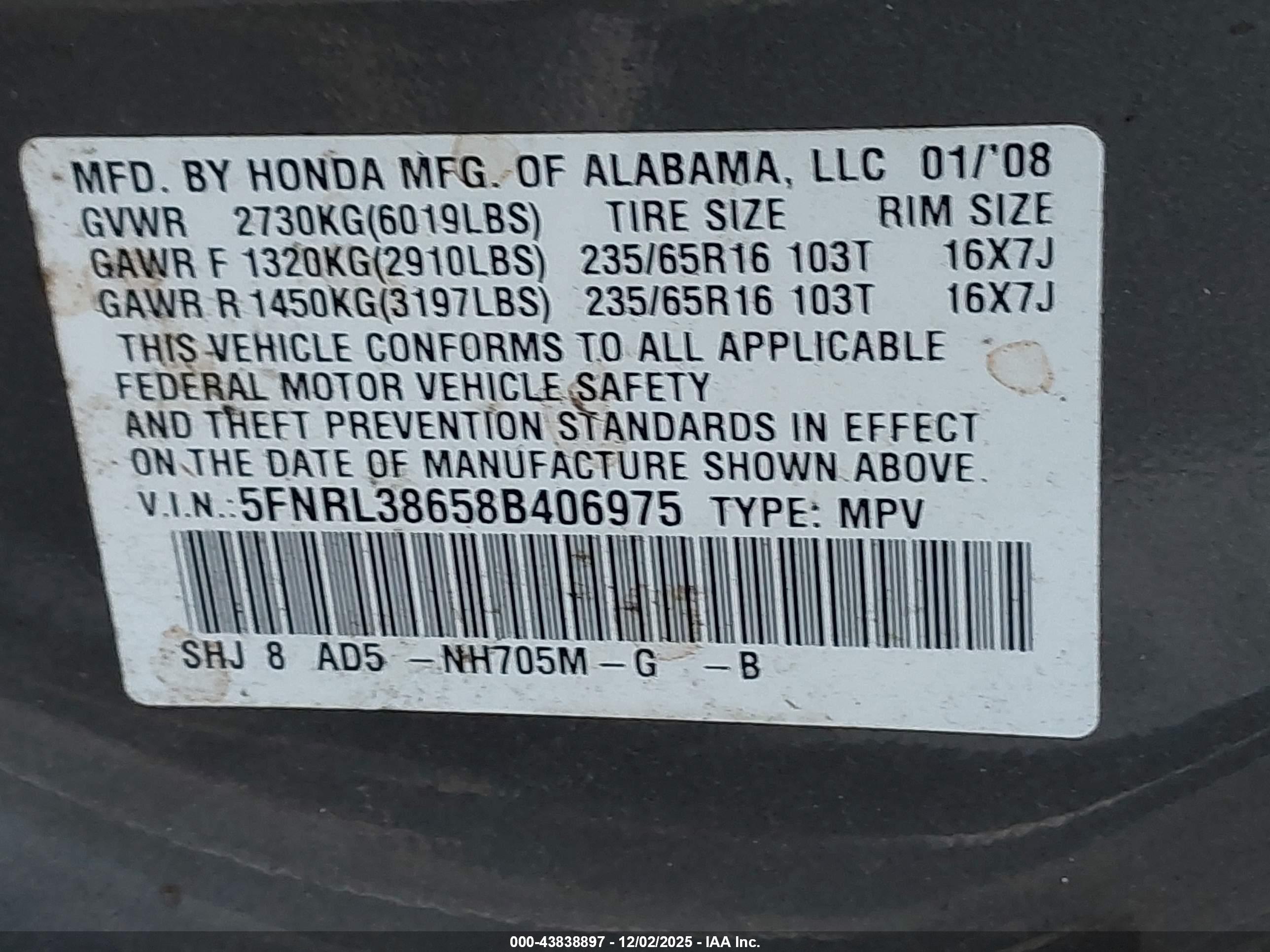 HONDA ODYSSEY image 9
