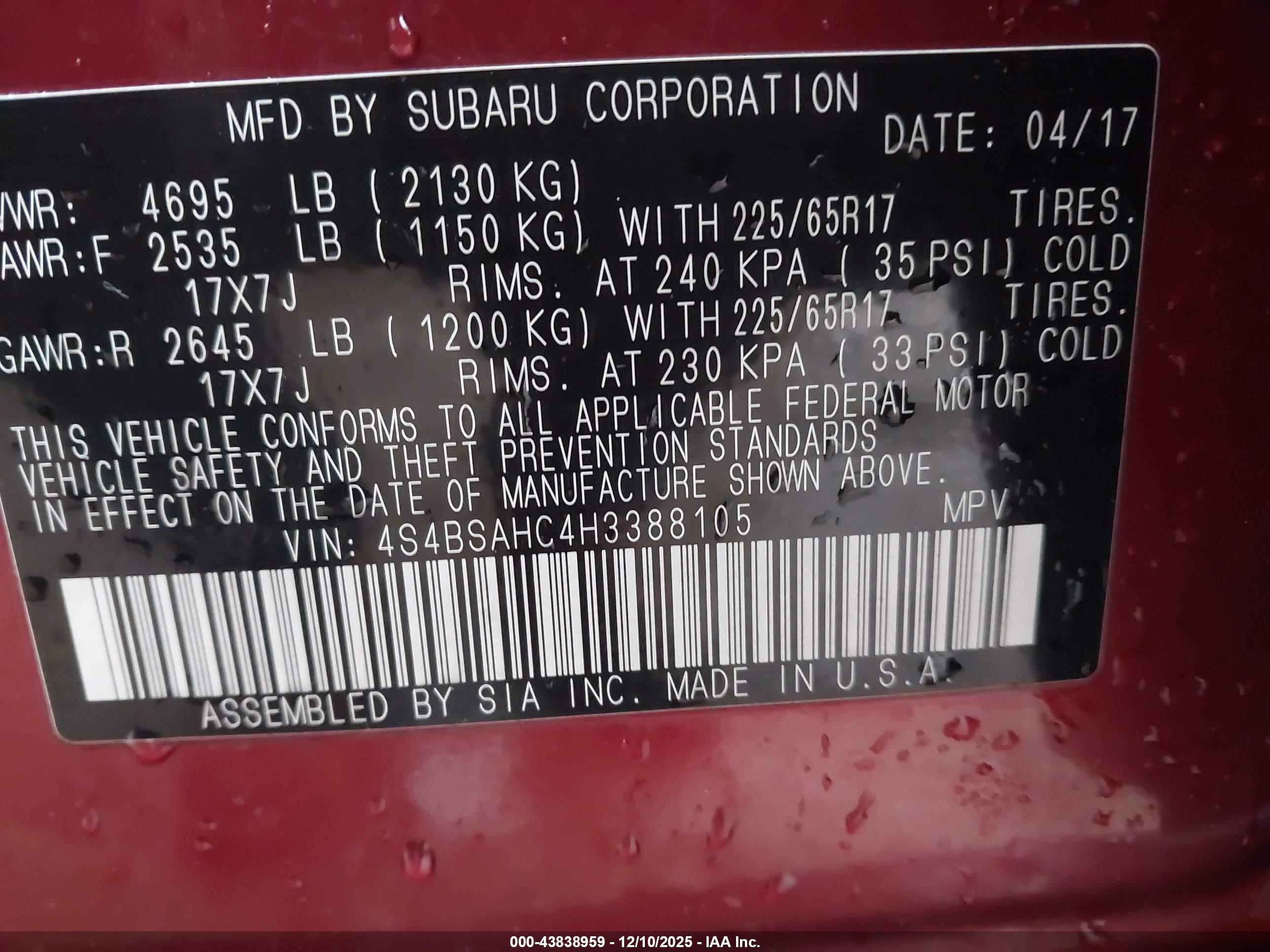 SUBARU OUTBACK image 9