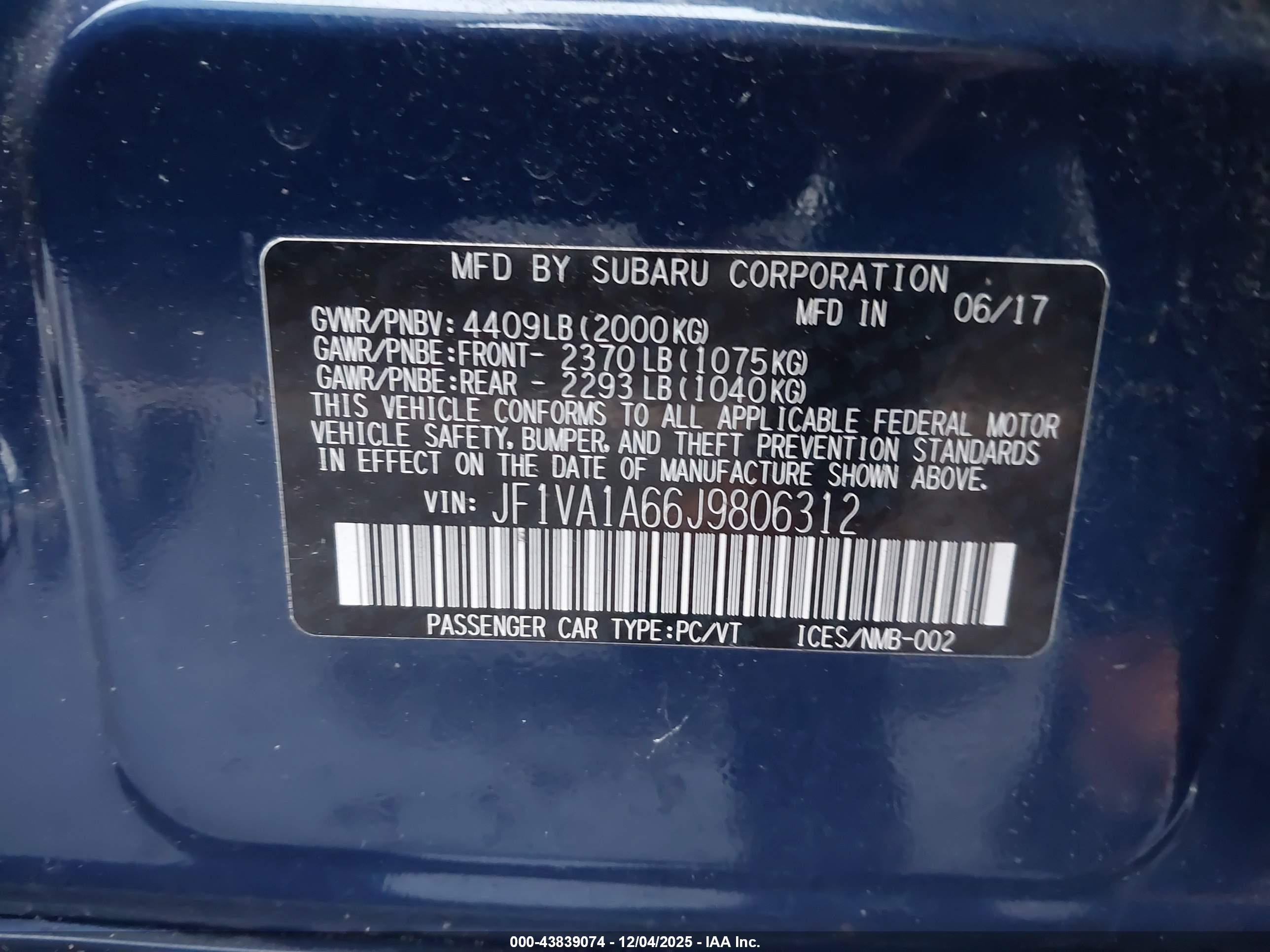 SUBARU WRX image 9