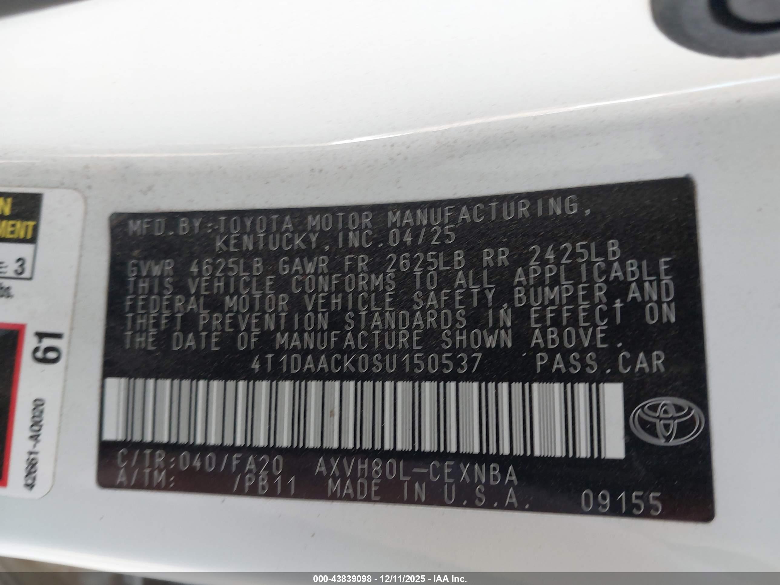 TOYOTA CAMRY image 9