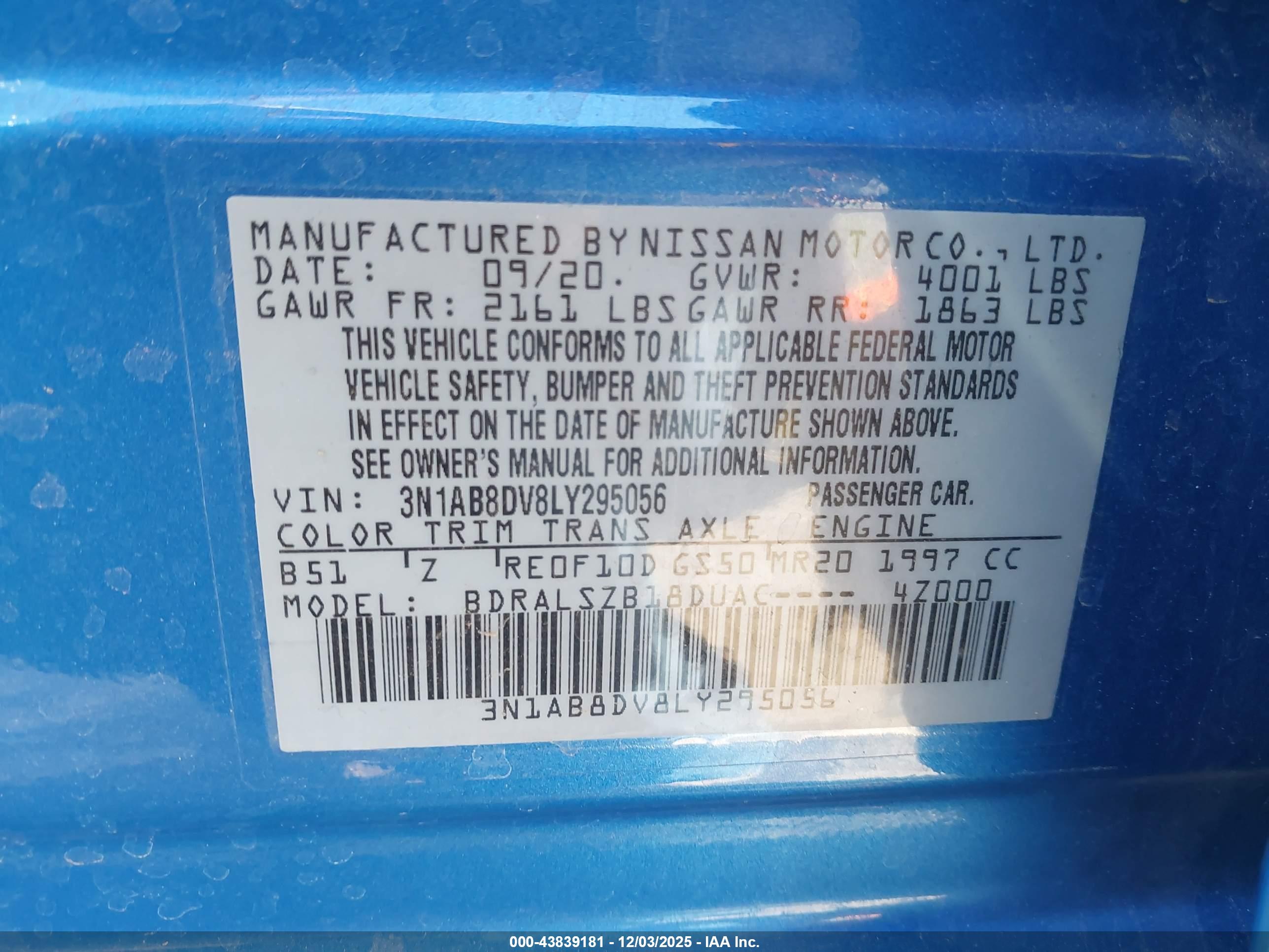 NISSAN SENTRA image 9