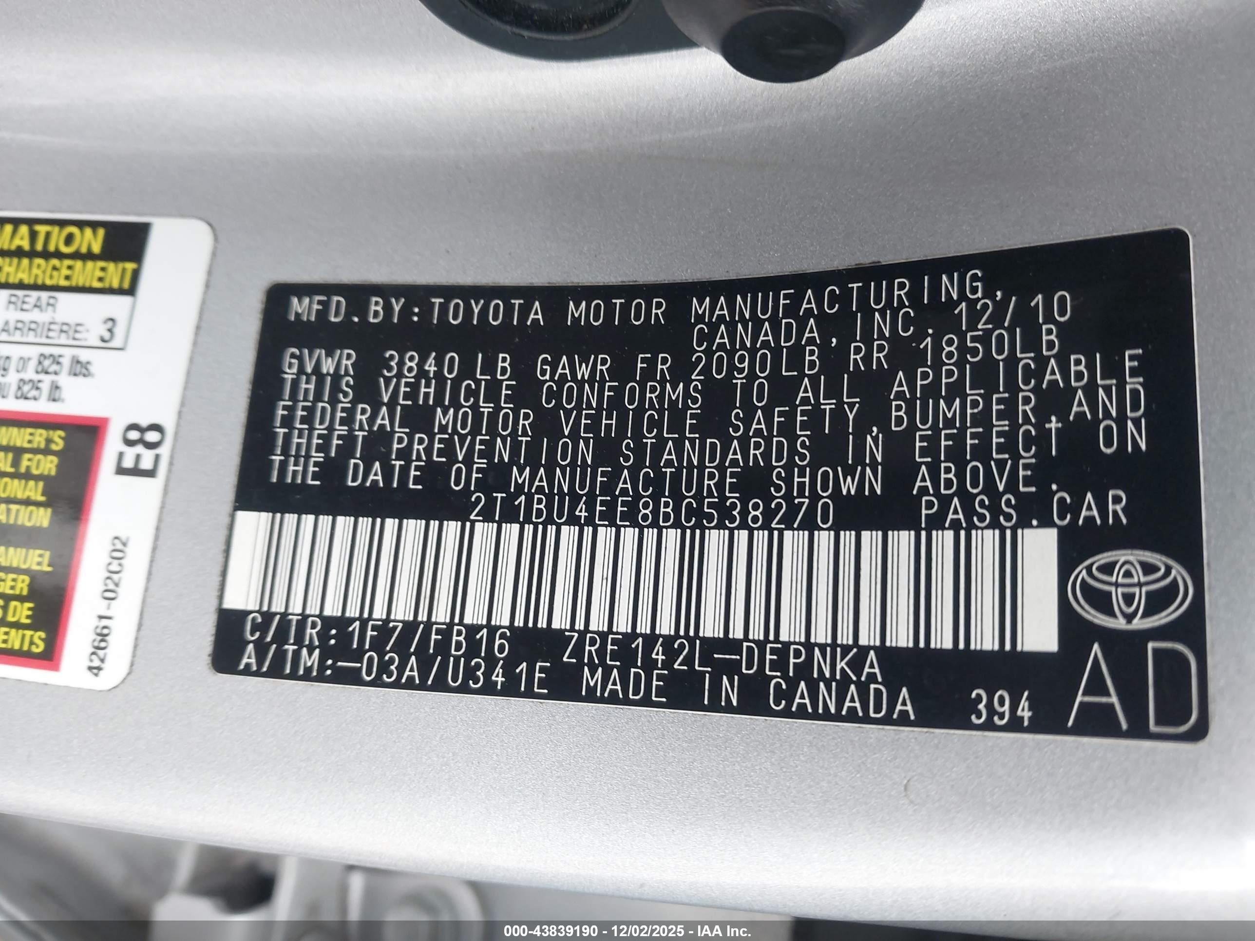 TOYOTA COROLLA image 9