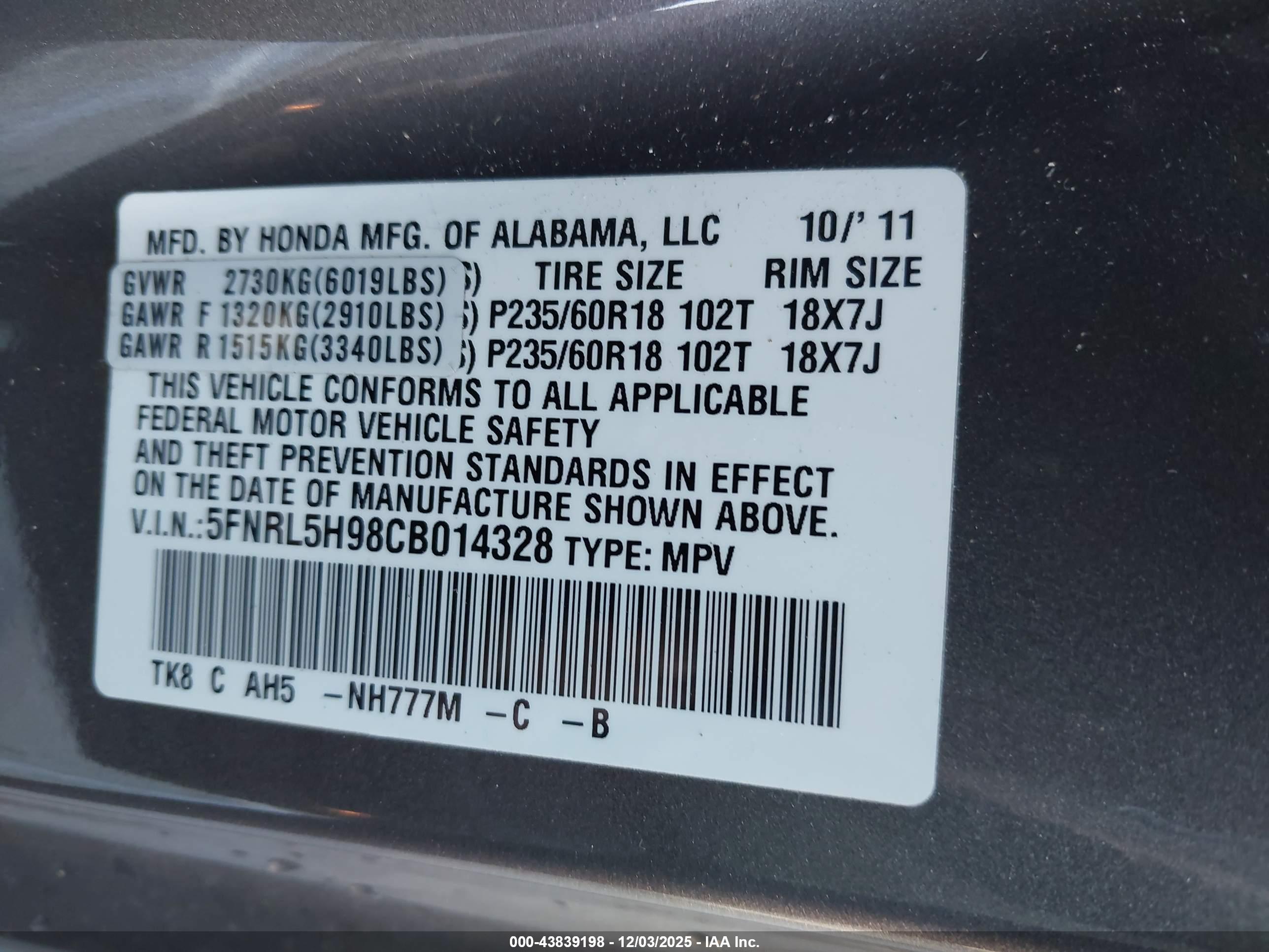 HONDA ODYSSEY image 9