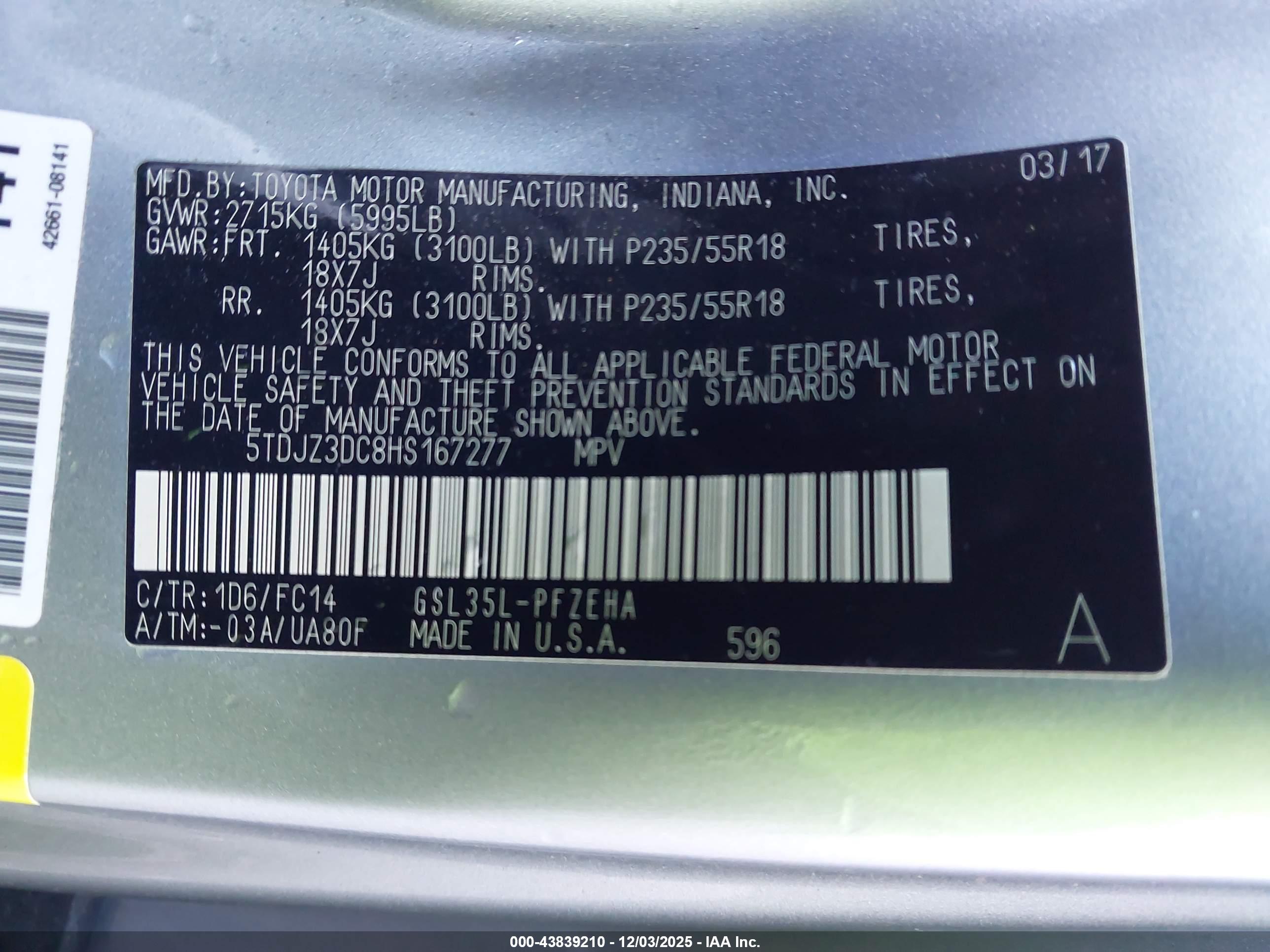 TOYOTA SIENNA image 9