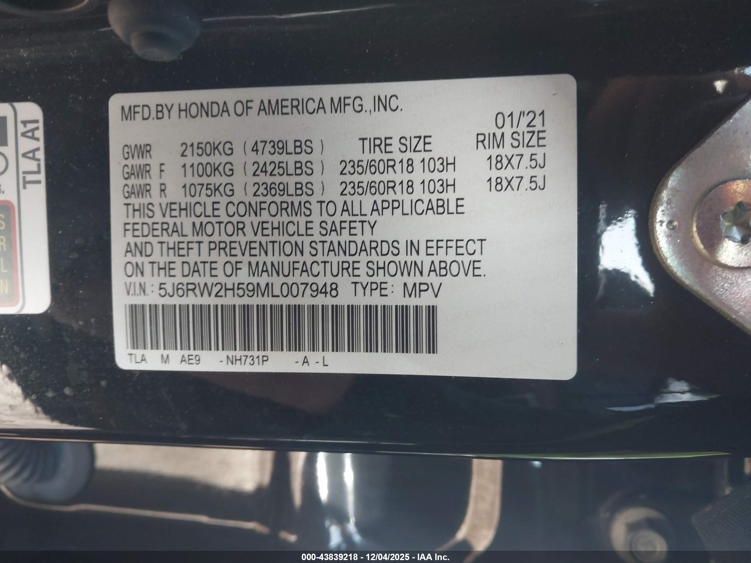 HONDA CR-V image 9