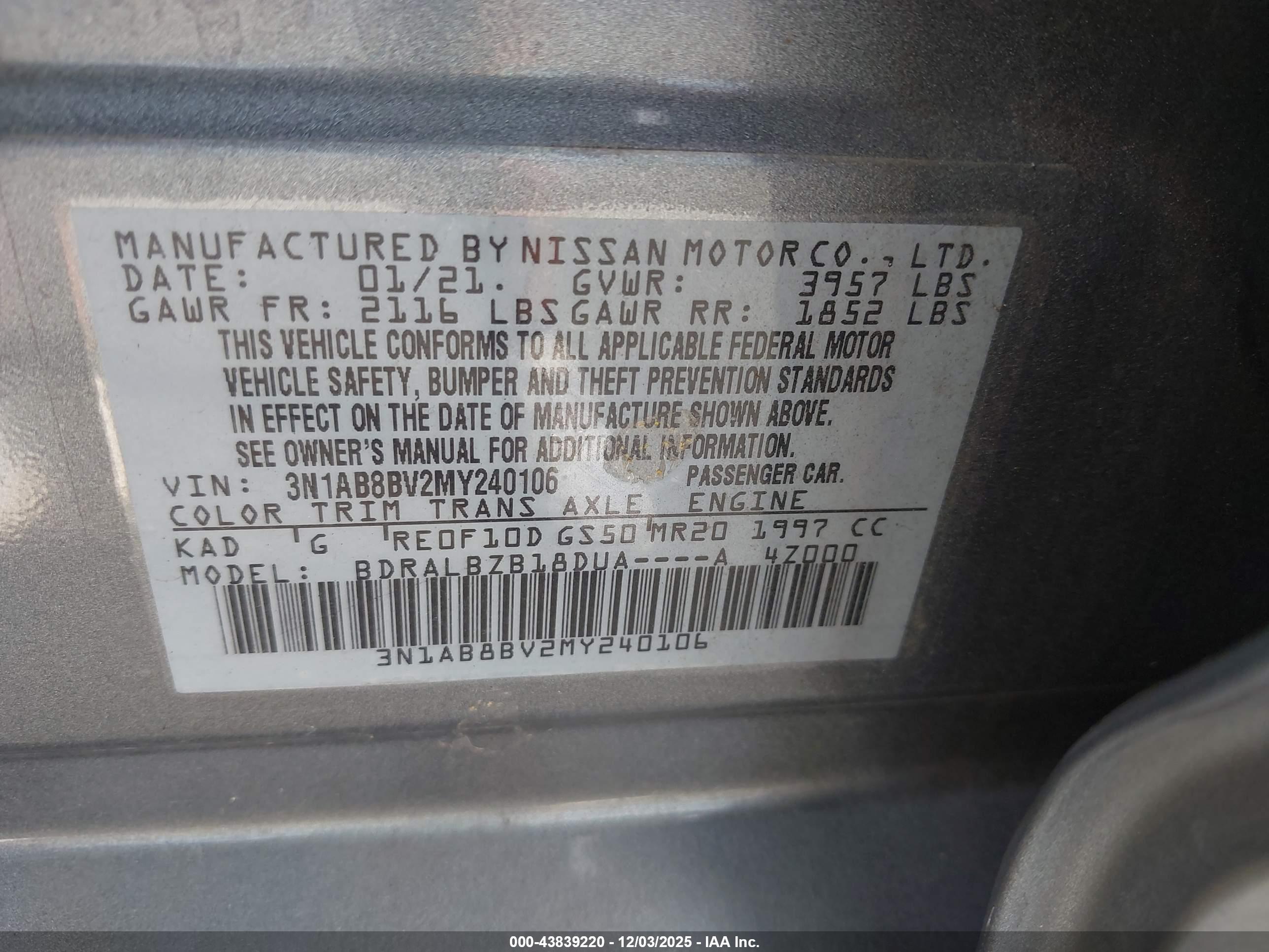 NISSAN SENTRA image 9