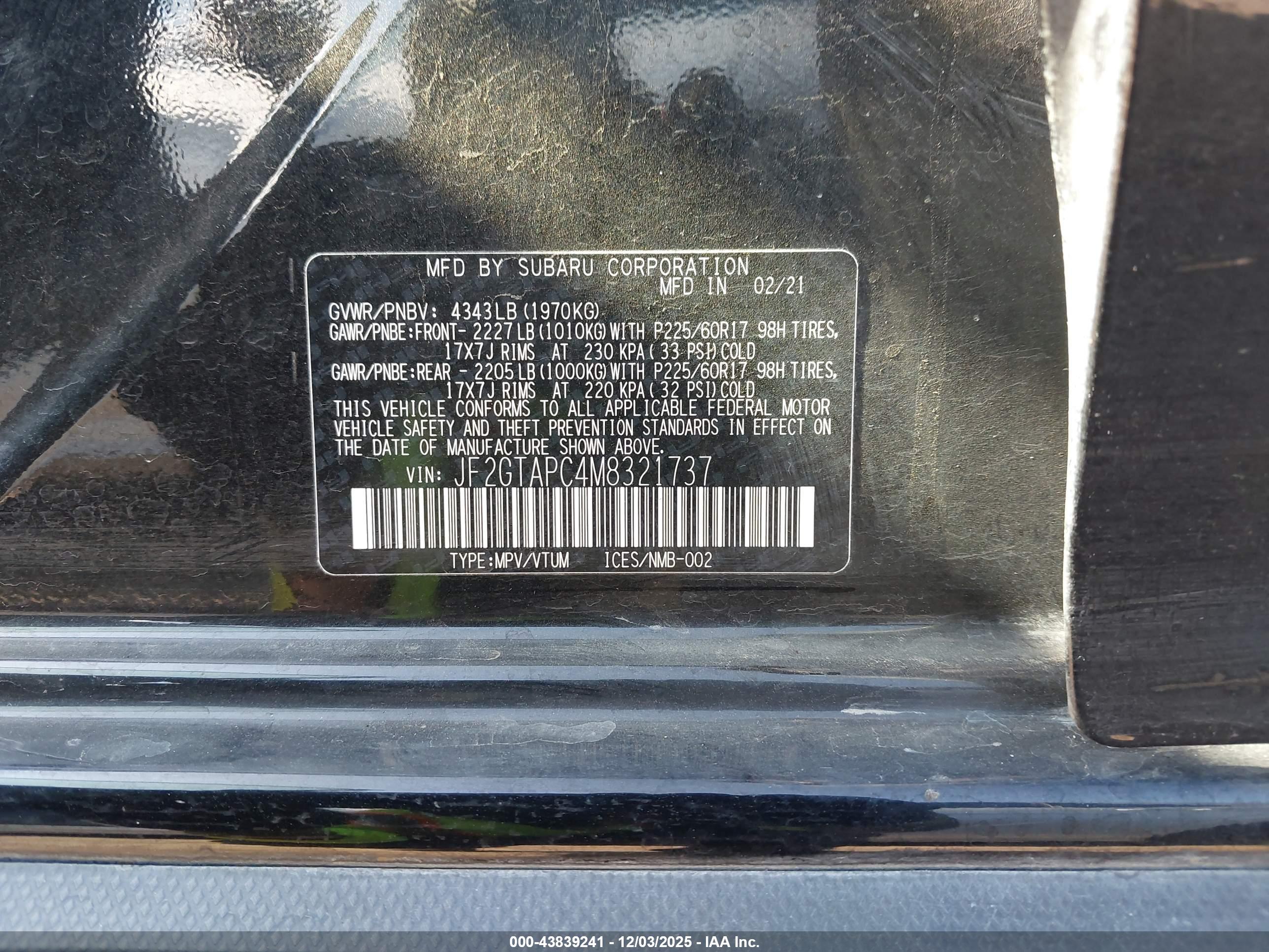 SUBARU CROSSTREK image 9