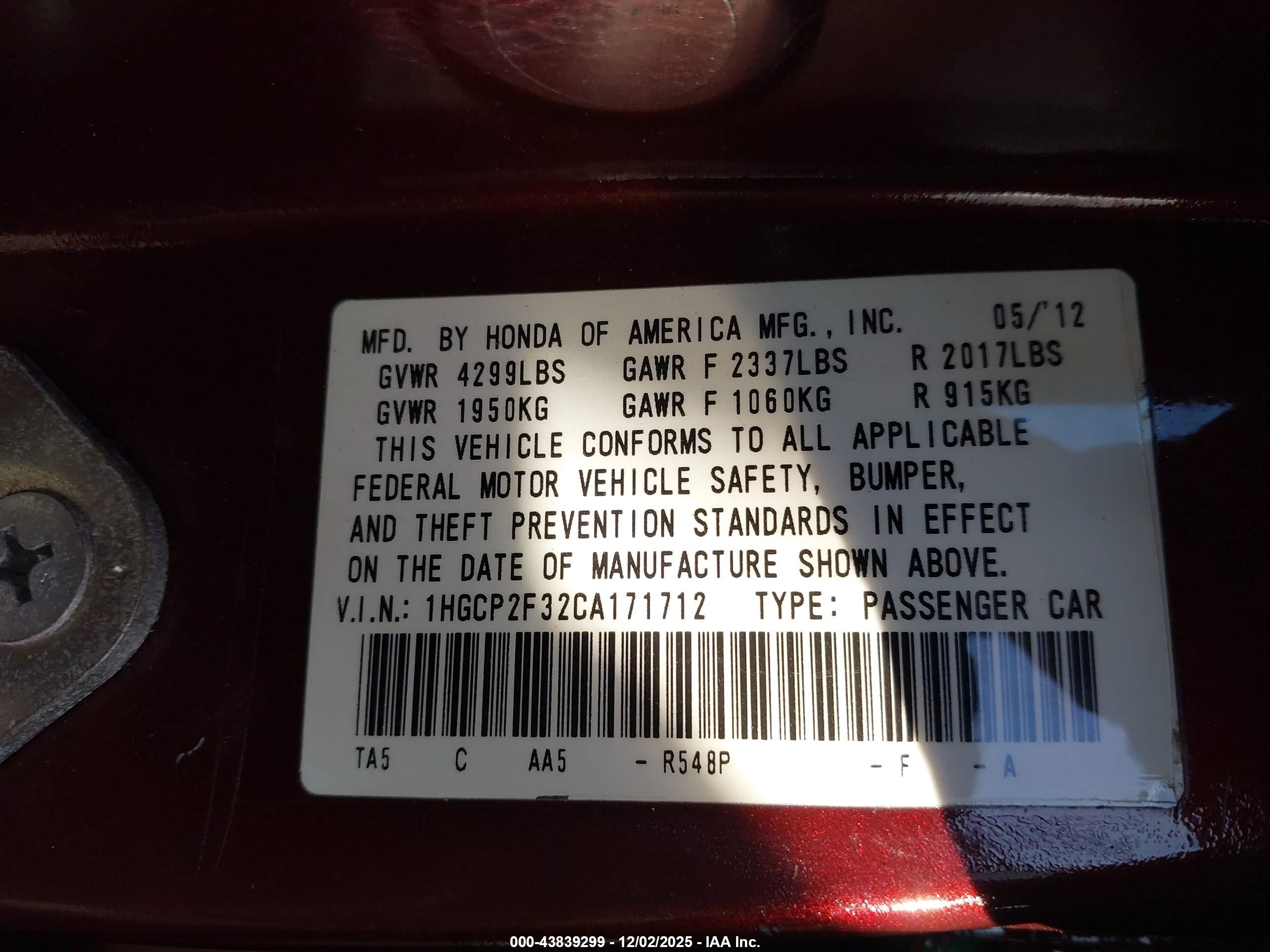 HONDA ACCORD image 9