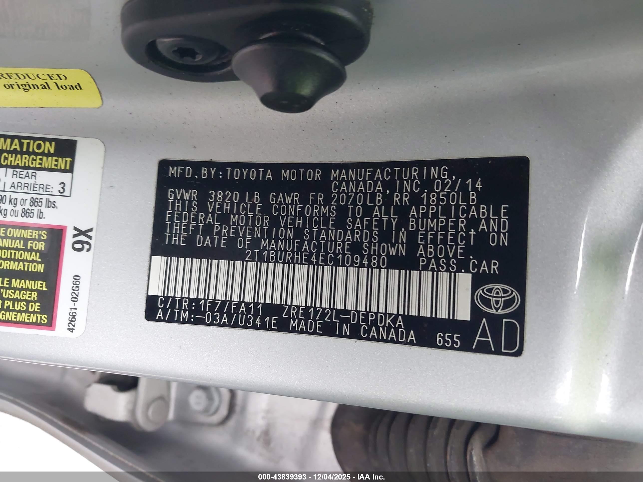 TOYOTA COROLLA image 9
