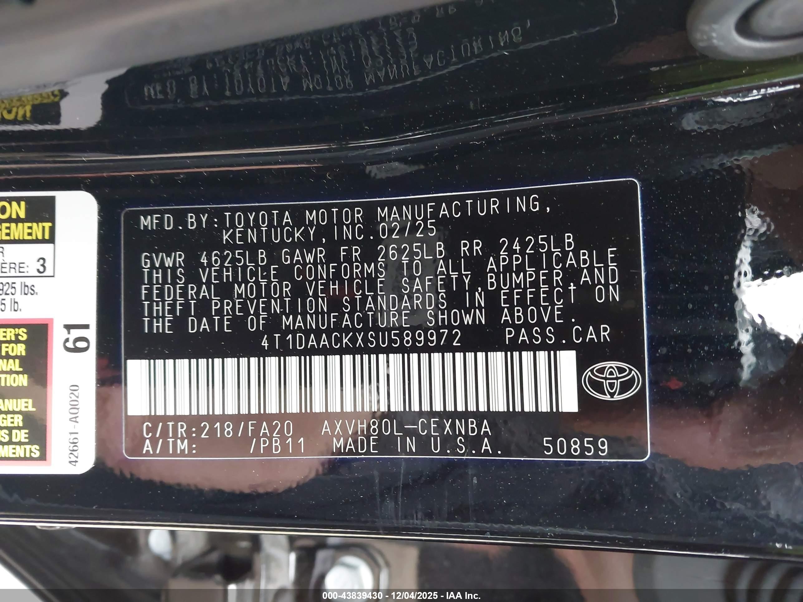 TOYOTA CAMRY image 9