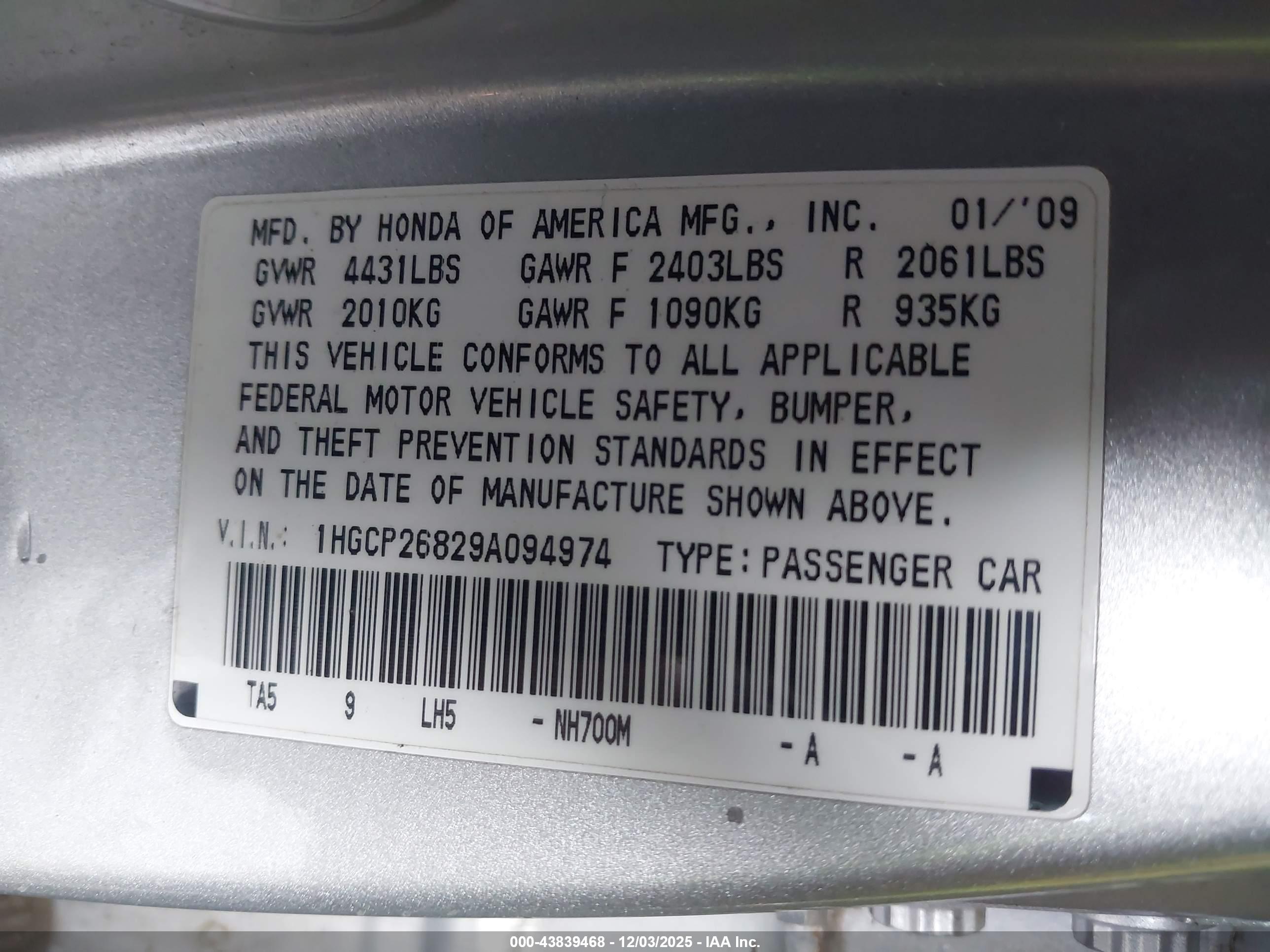 HONDA ACCORD image 9