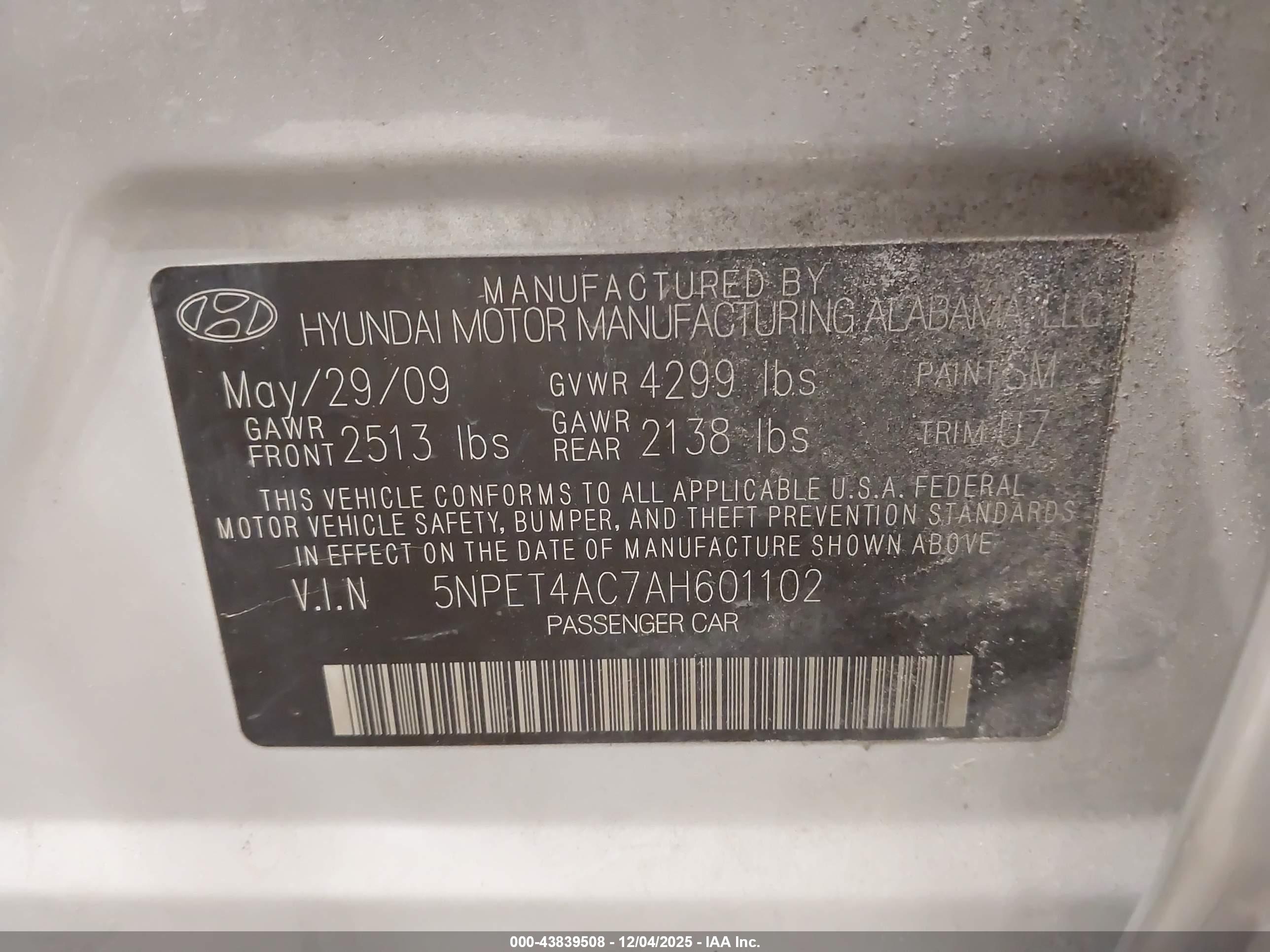 HYUNDAI SONATA image 9