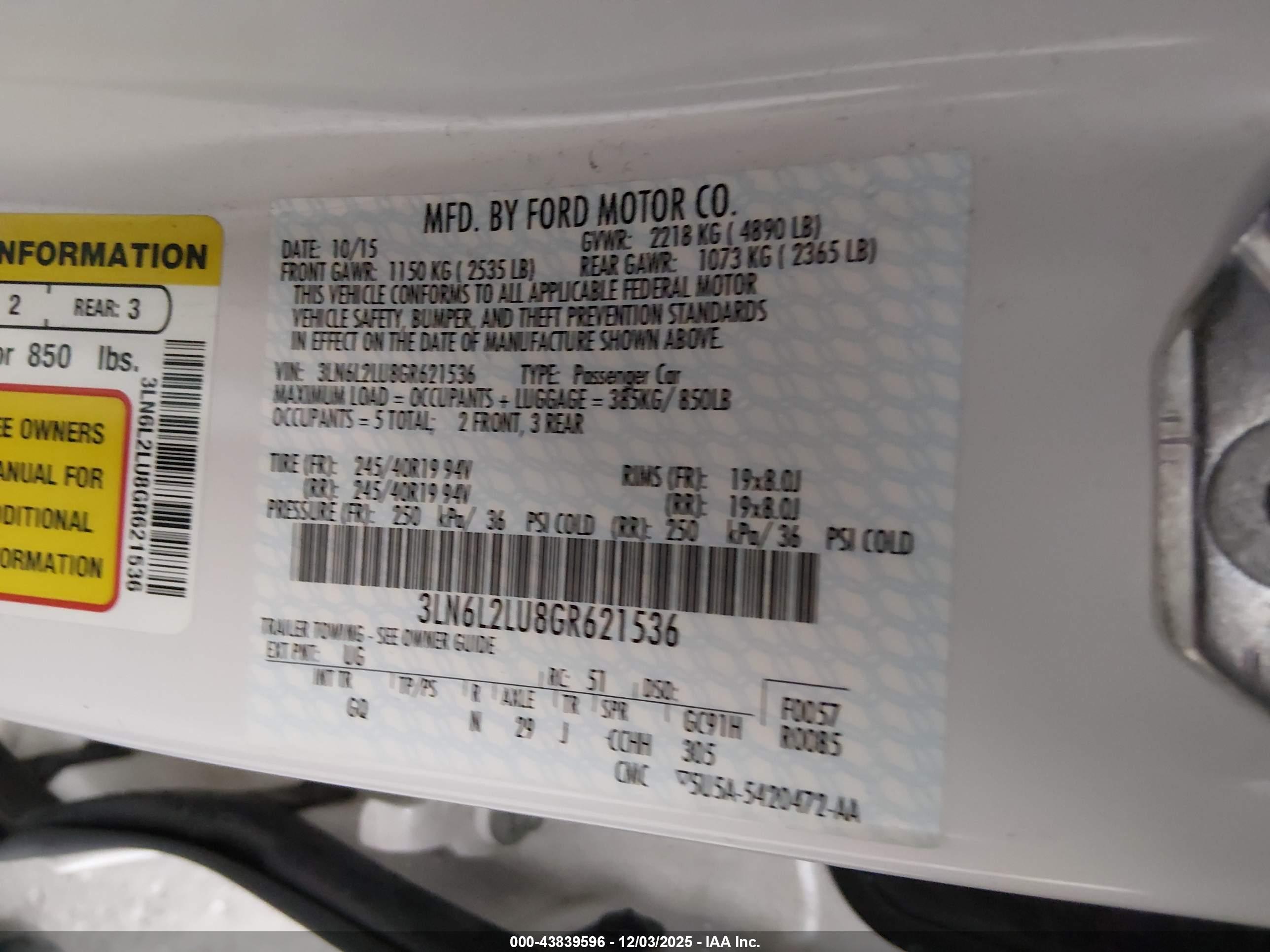 LINCOLN MKZ image 9