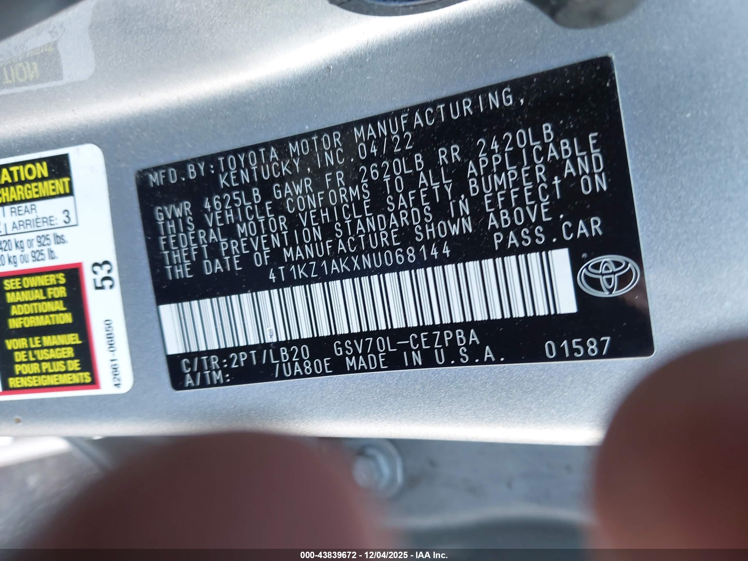 TOYOTA CAMRY image 9