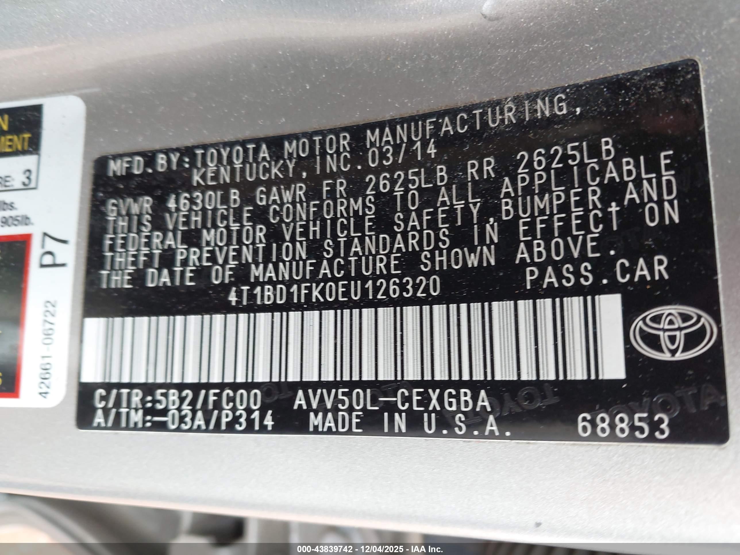 TOYOTA CAMRY image 9