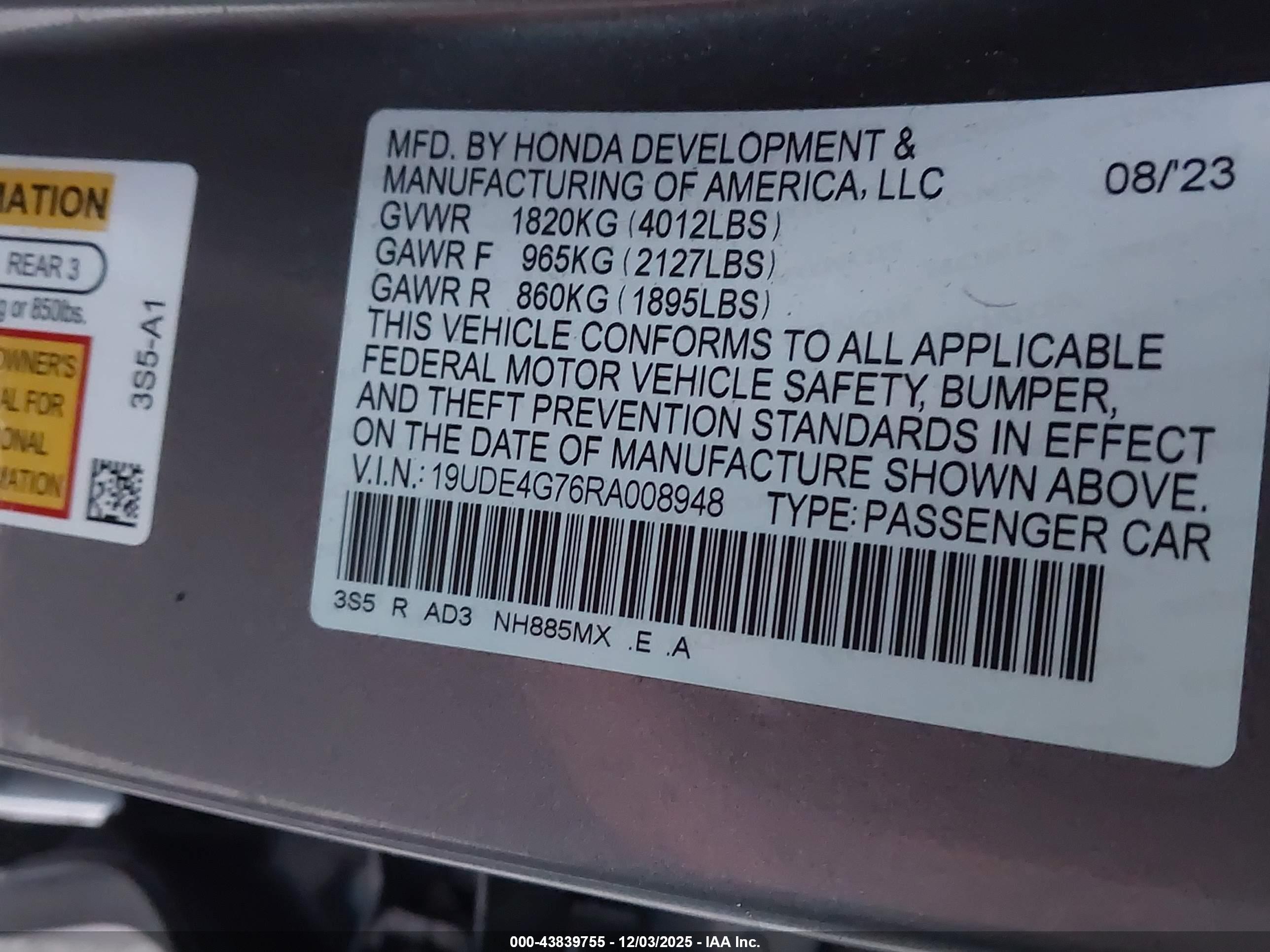 ACURA INTEGRA image 9