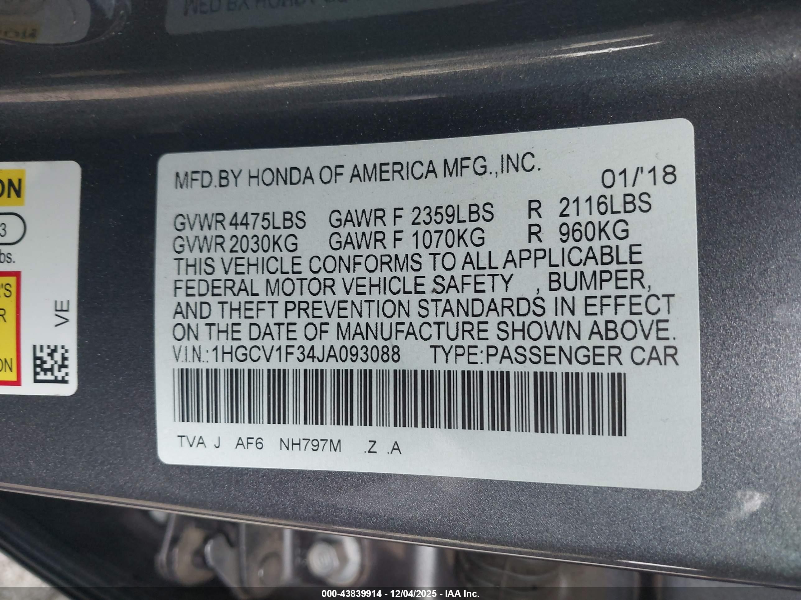 HONDA ACCORD image 9