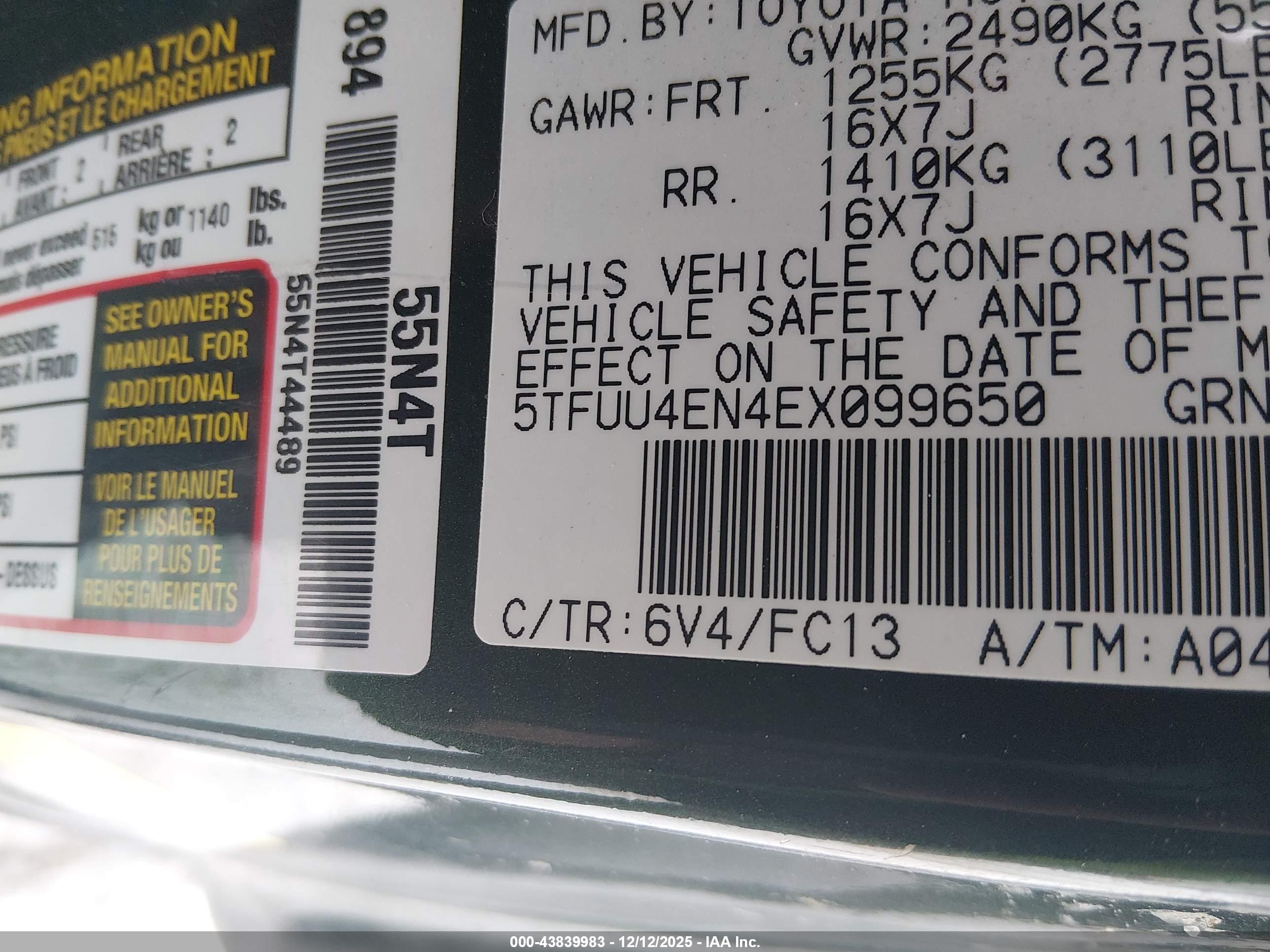 TOYOTA TACOMA image 9