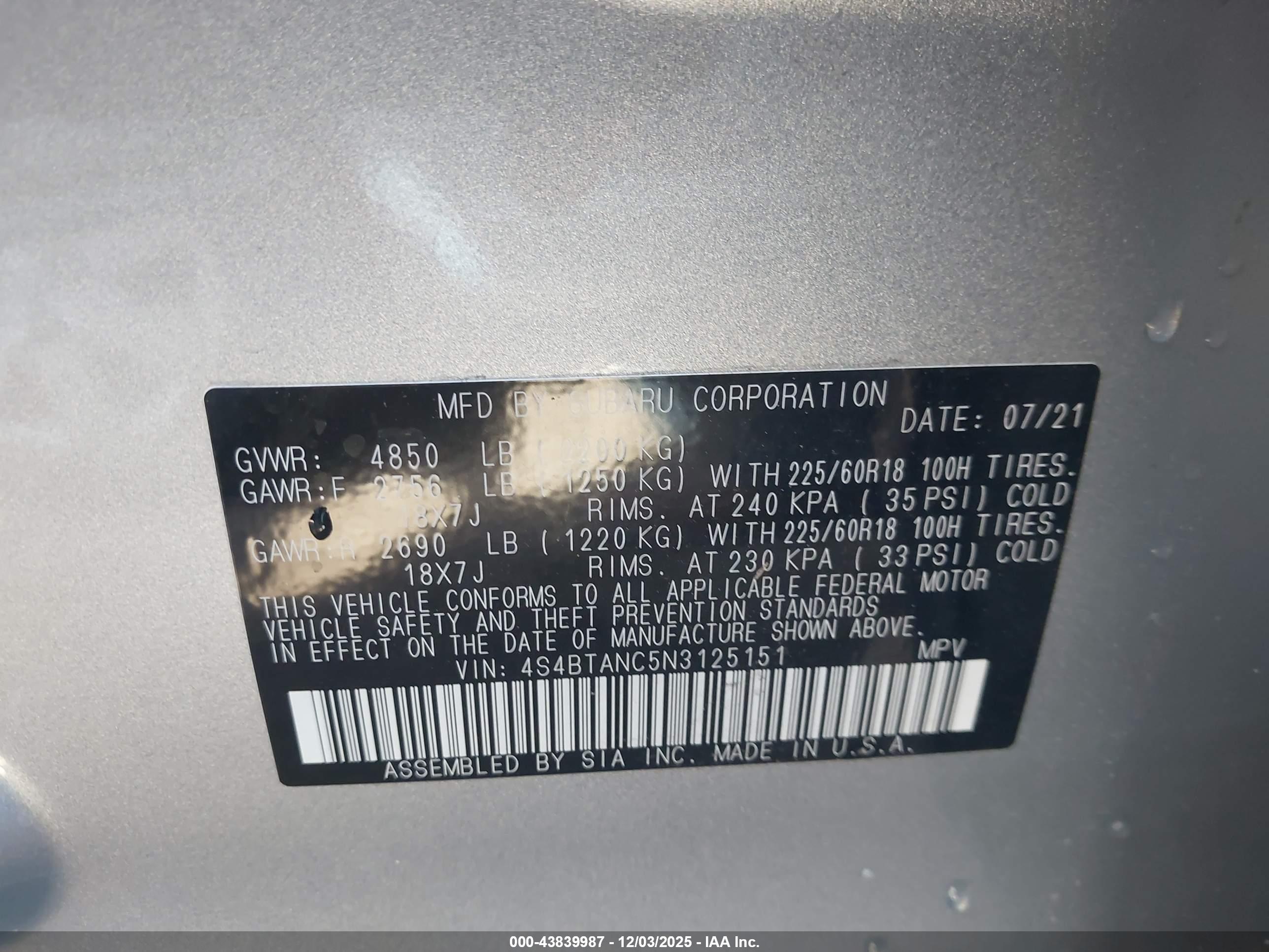 SUBARU OUTBACK image 9