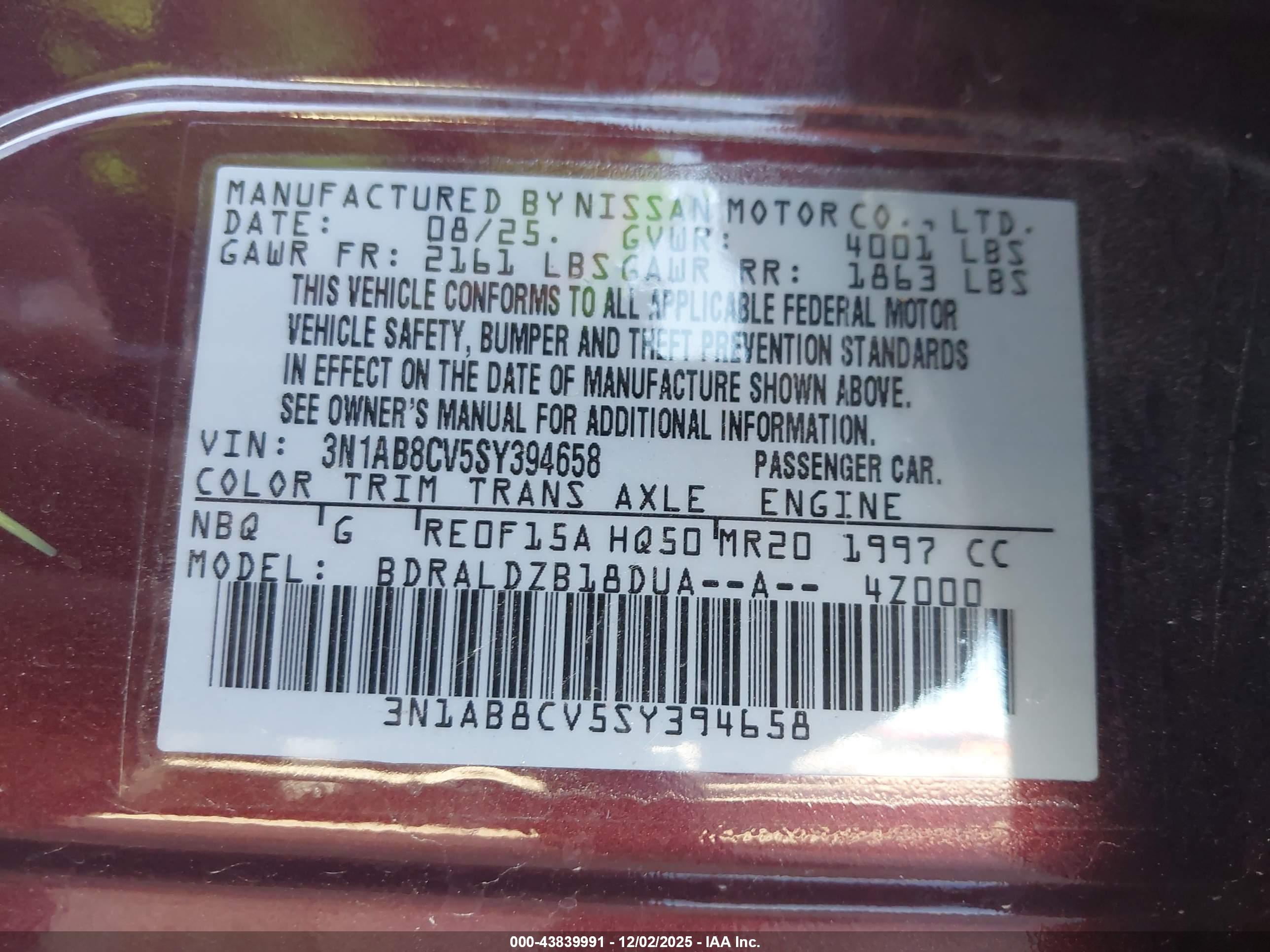 NISSAN SENTRA image 9