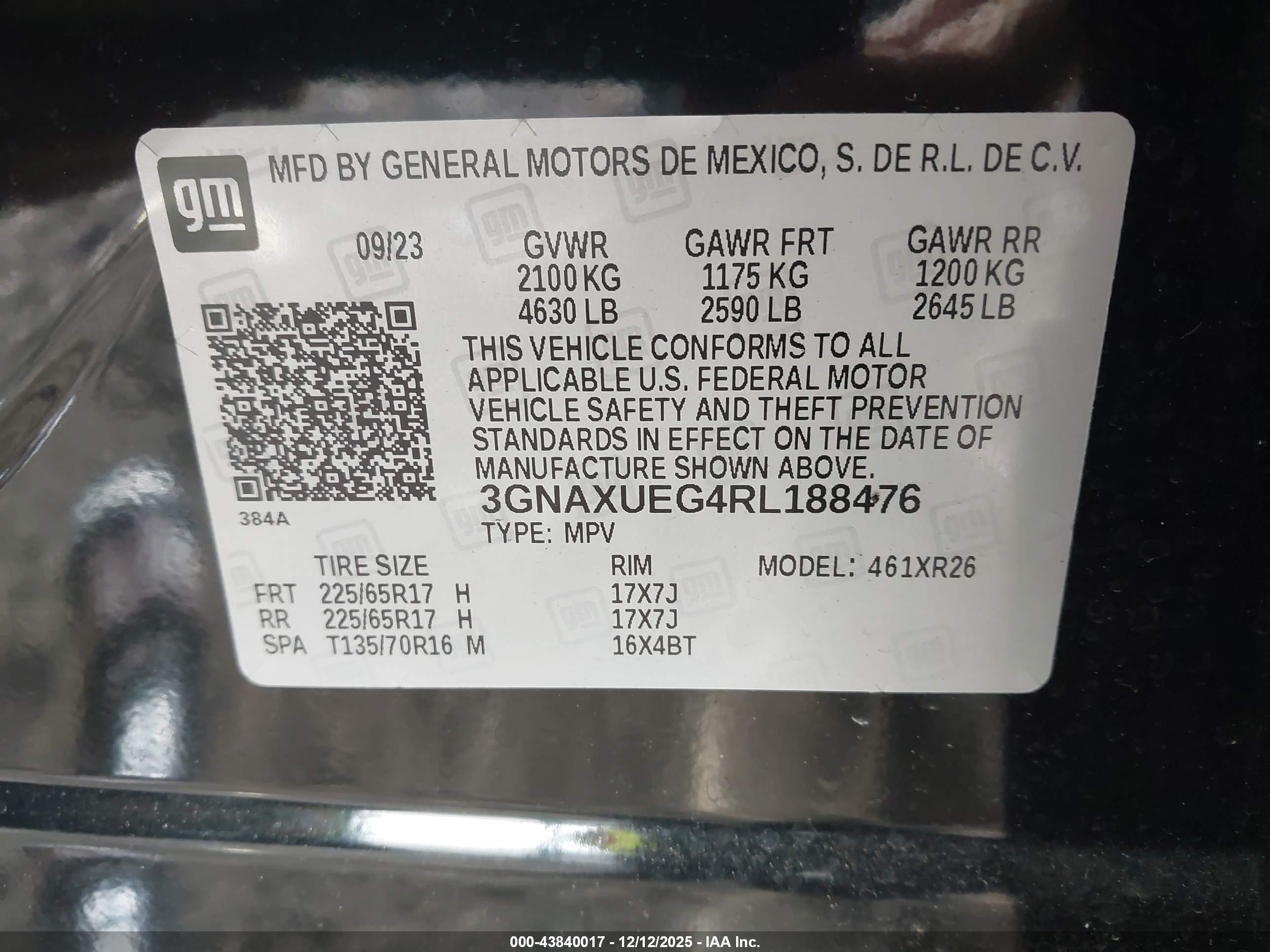 CHEVROLET EQUINOX image 9